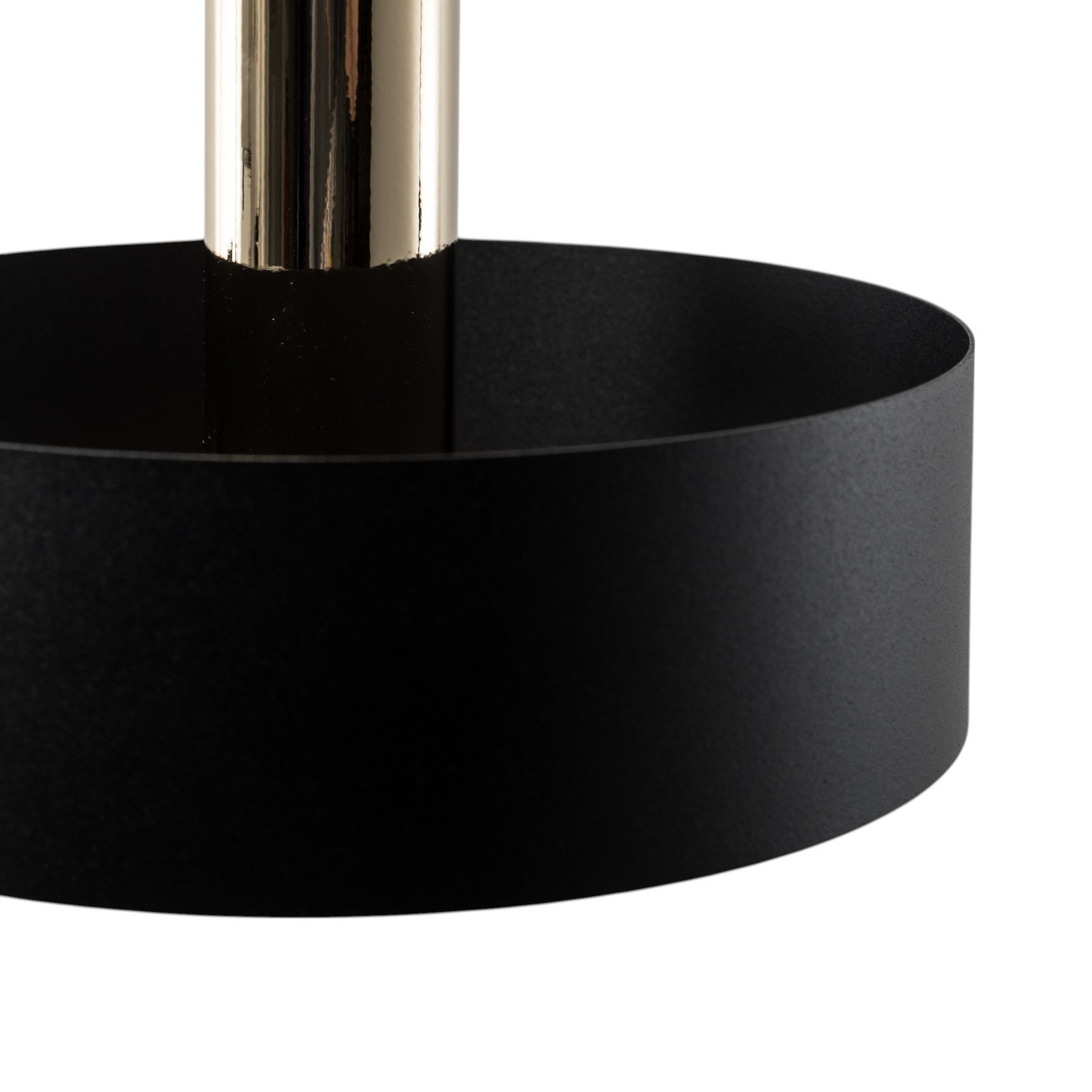 Hanglamp Rif Lux, zwart/goud, Ø 25 cm, staal