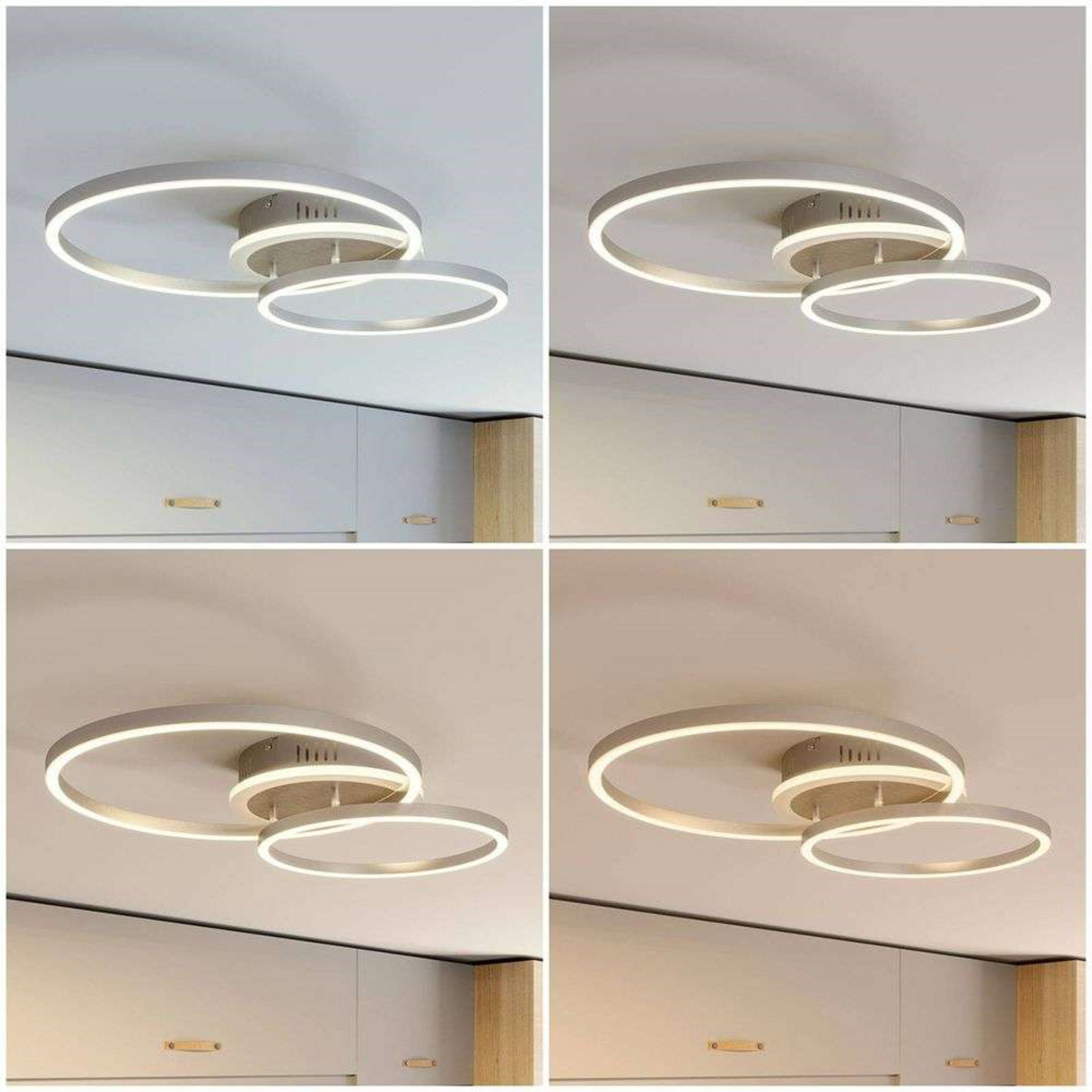 Edica Stropné Lampa Smart Home Nickel - Lindby