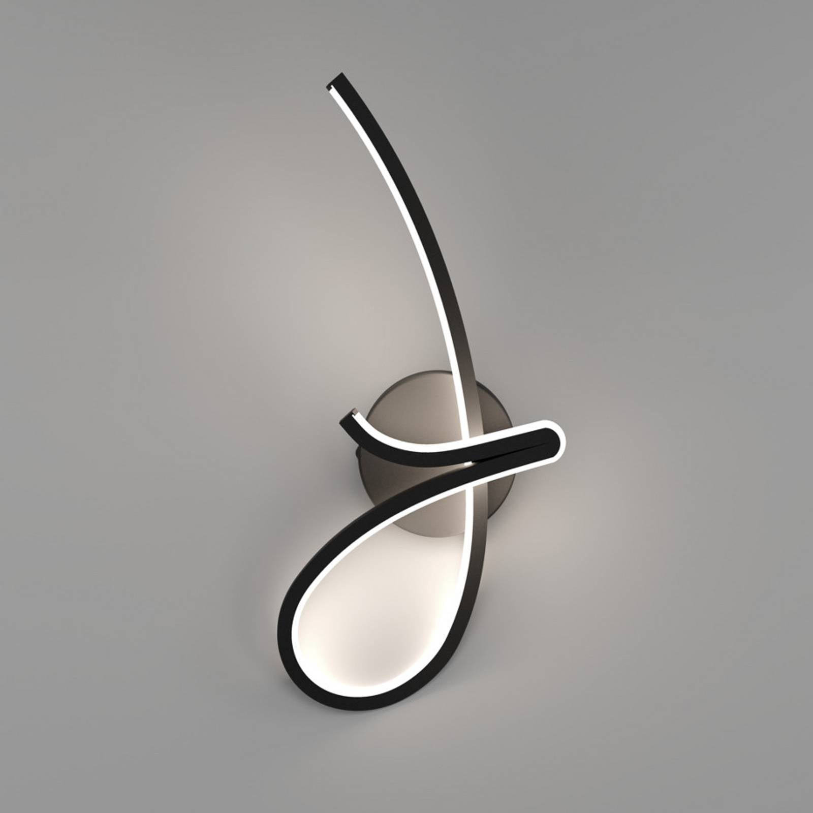 Kinkiet LED EGLO CARDONCITO, czarny, wysokość 44 cm, CCT
