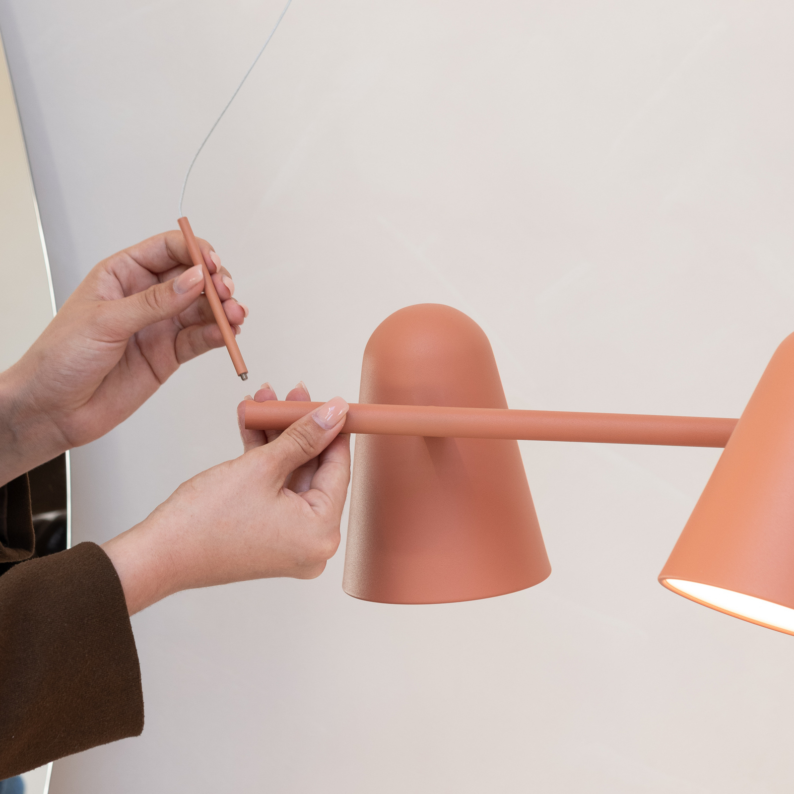 IT'S ABOUT ROMI hanglamp Salamanca, terra, lengte 80 cm
