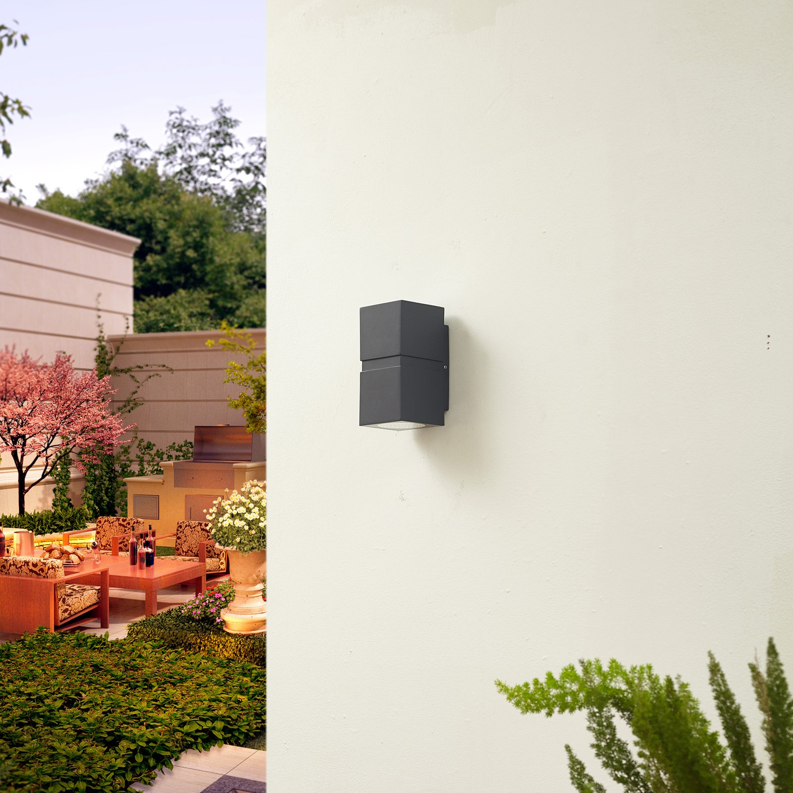Gabriela Aplique Exterior IP54 Dark Grey - Lucande