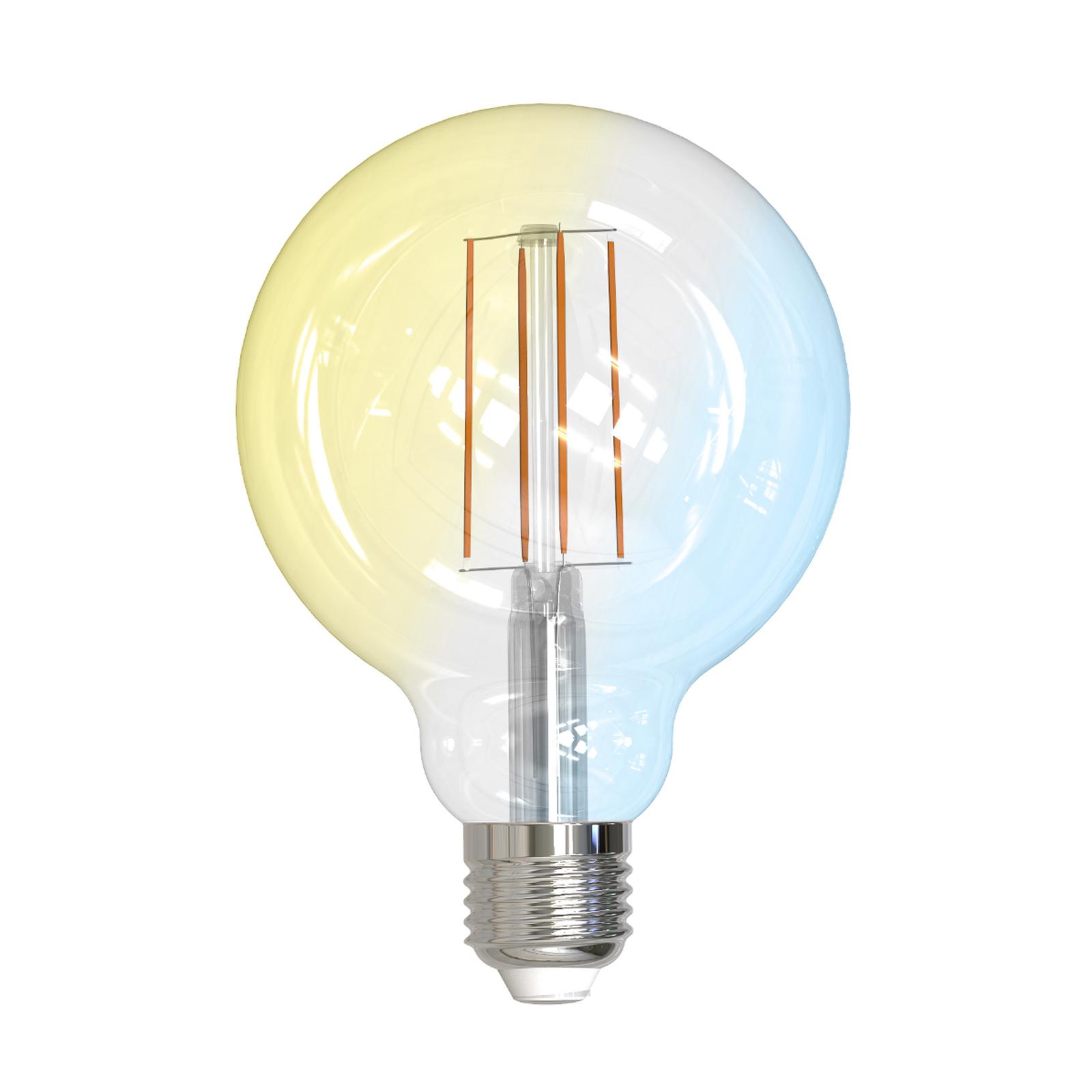 Smart LED-Lampe E27 G95 7W WLAN klar tunable white