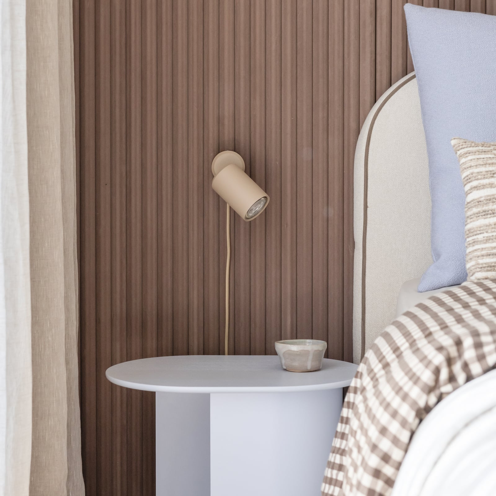 IT'S ABOUT ROMI Applique murale Milan, couleur sable, Ø 6 cm, métal