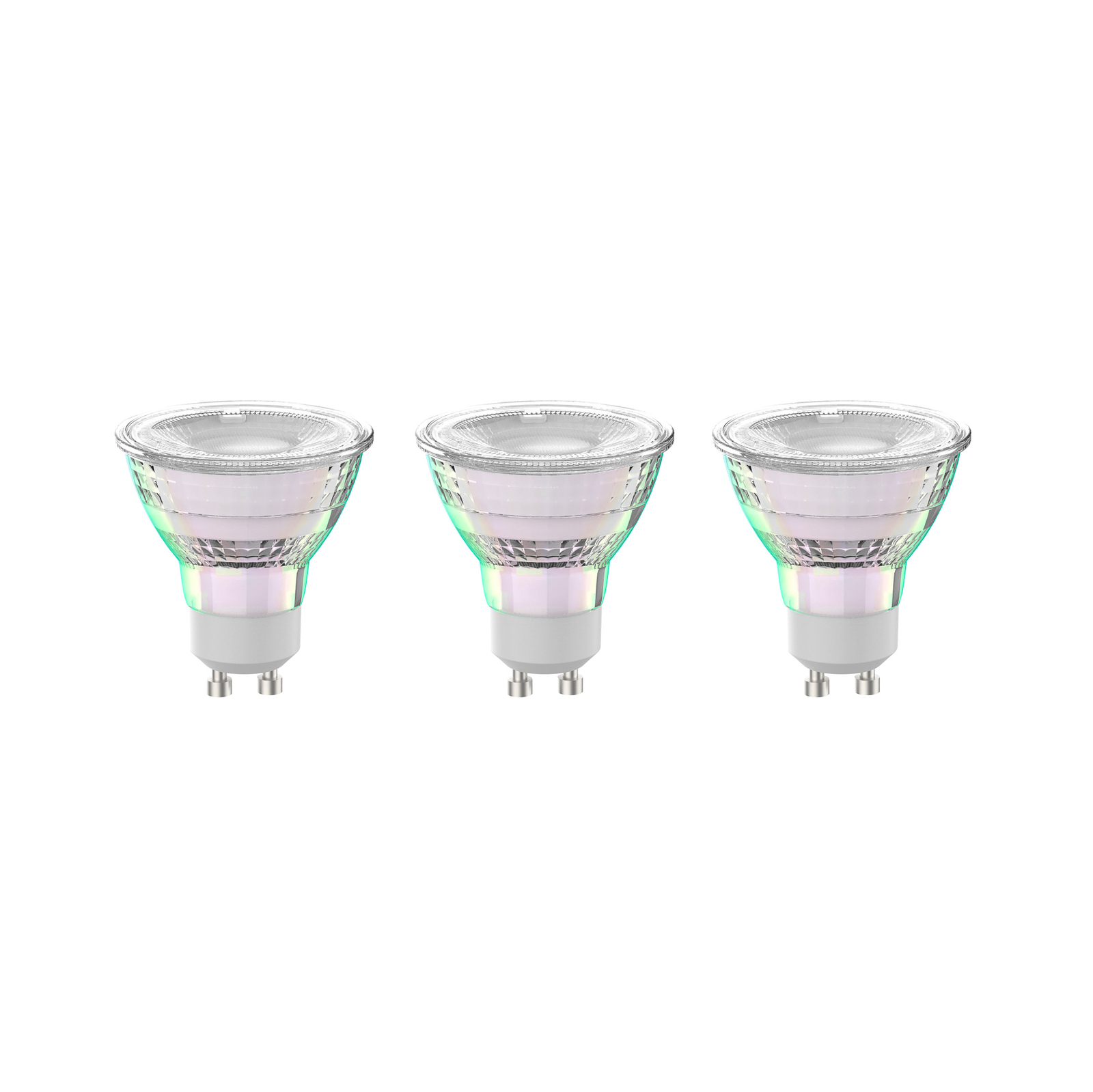 Conjunto de 3 lâmpadas LED Arcchio GU10 2.5W 6500K 450lm em vidro