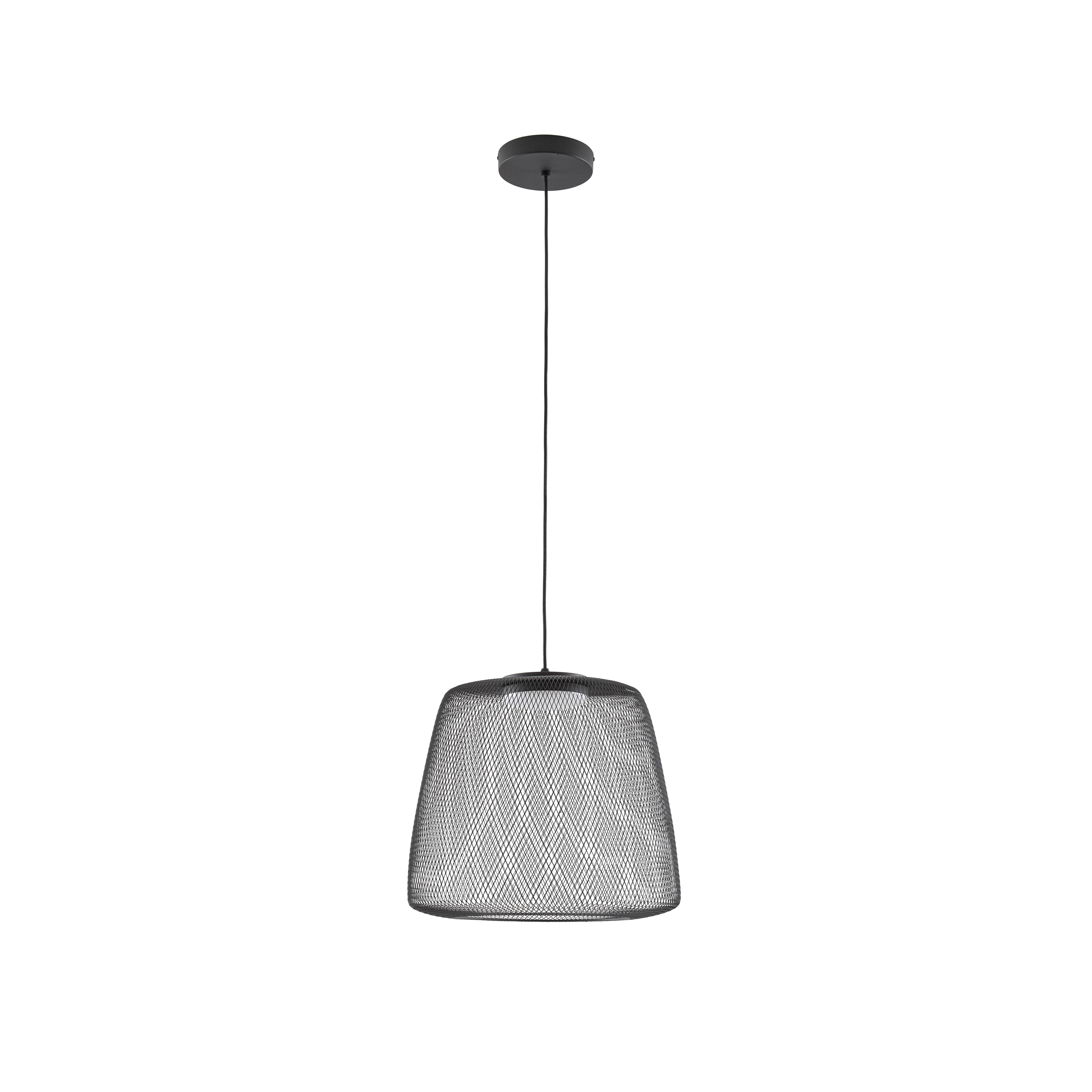 Korvyn LED-Außenhängeleuchte, schwarz, Ø 50 cm, step-dim - Lucande