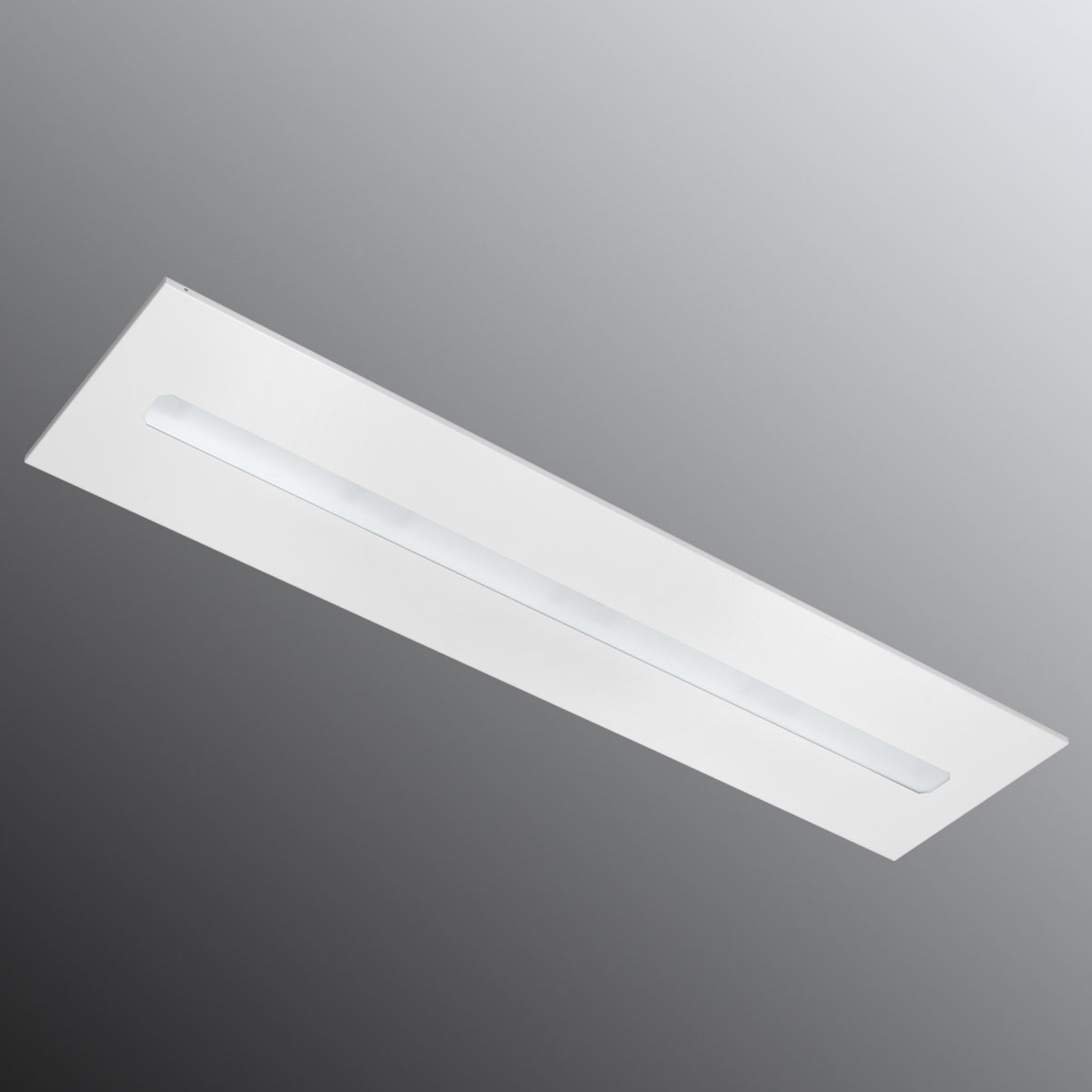 OMS Freyn II Recessed LED panel 124.5 x 31 cm 4,000 K, for Workroom / Office, steel, PMMA, 31 W, energy efficiency: A+, L: 124.5 cm, W: 31 cm