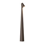 Vibia LED-Akkutischleuchte Africa, Höhe 45cm, dunkelbraun