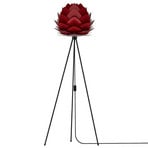 UMAGE Aluvia mini lampadaire noir/rouge rubis