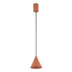 Żyrandol ZENITH, terakota, Ø 11 cm, metal, GU10