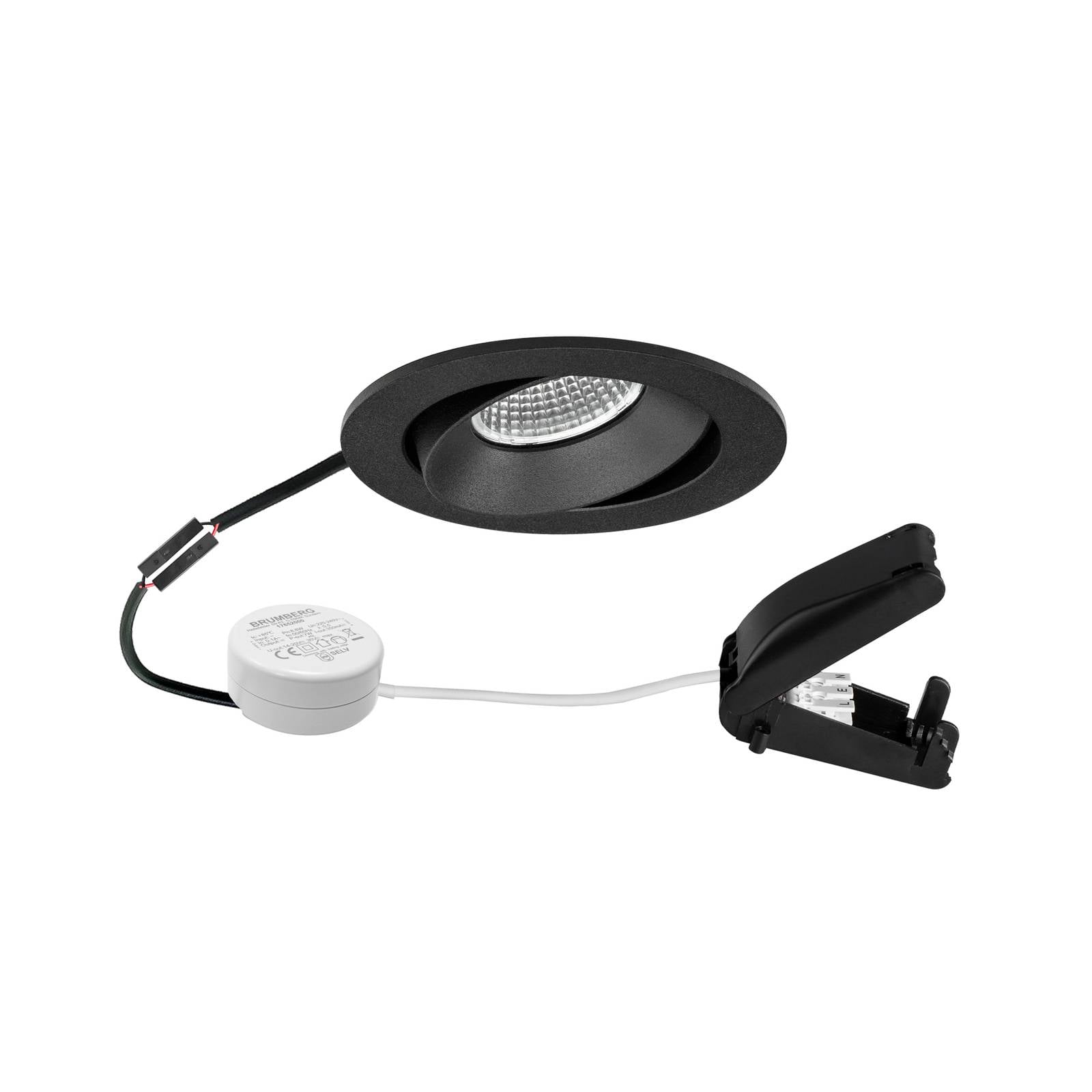 BRUMBERG BB35 RC Treiber rund Anschlussbox strukturschwarz