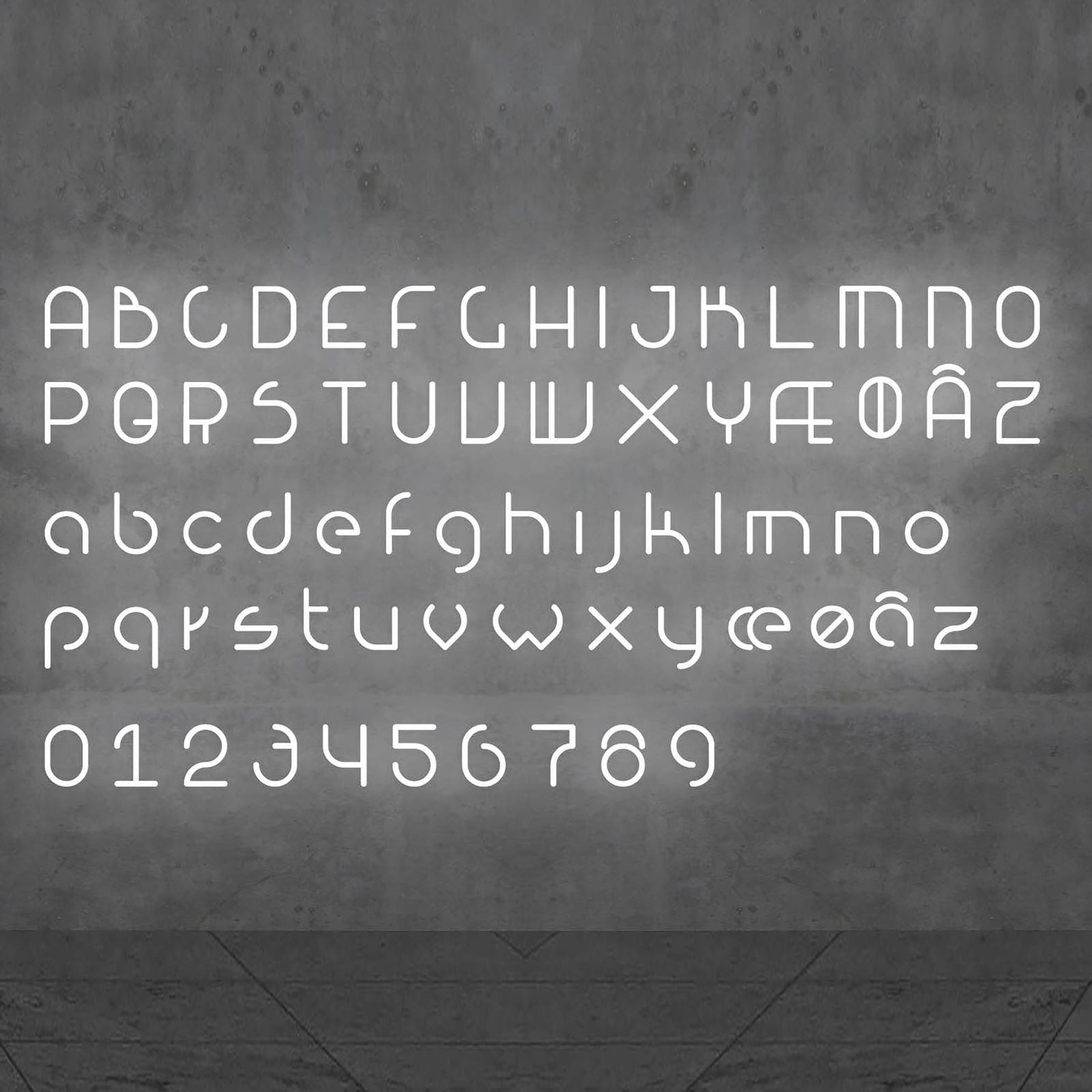 Artemide Alphabet of Light applique minuscule u