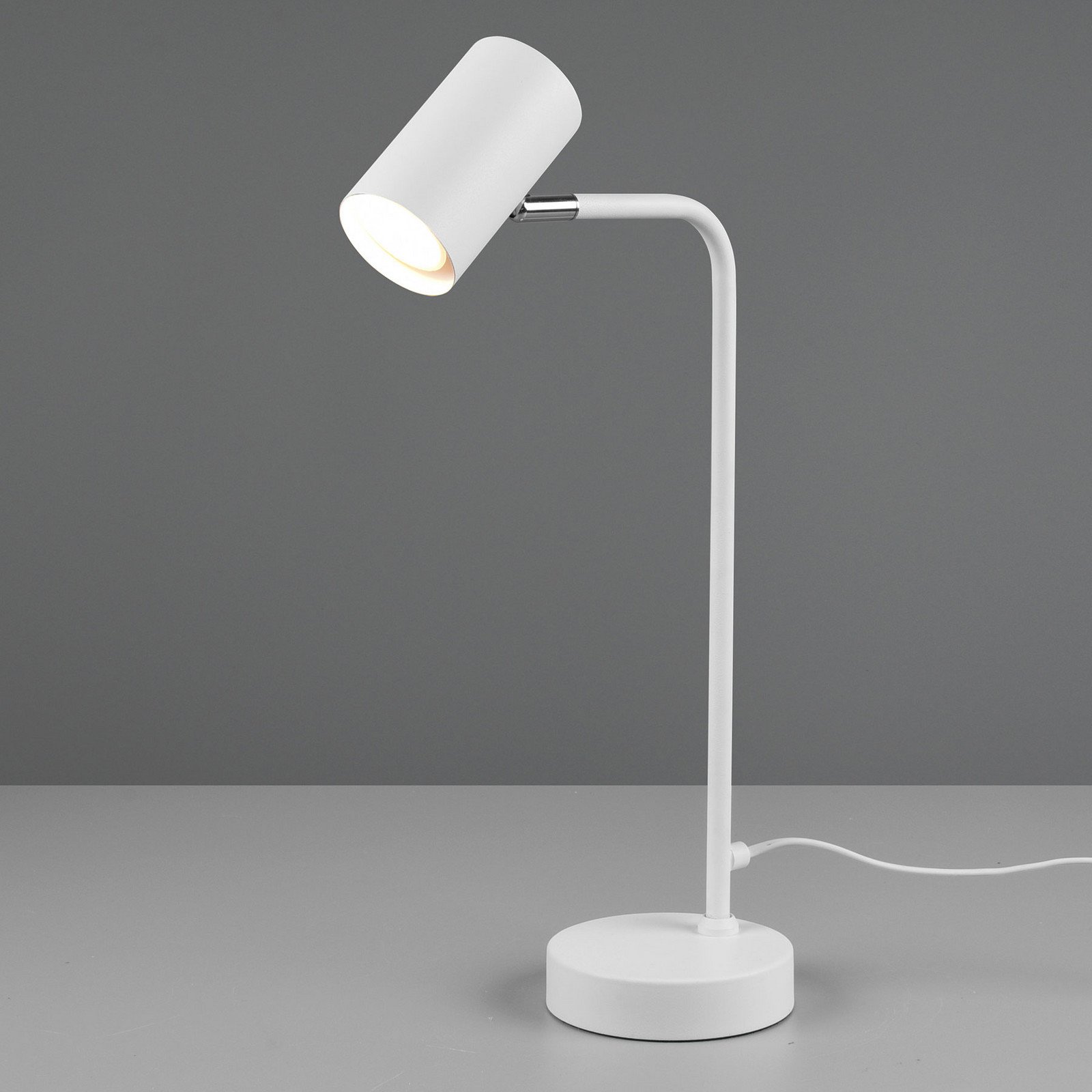 Trio Lighting Marley lampă de masă alb înălțime 45 cm metal - Camera de zi / sufragerie - modern - alb mat
