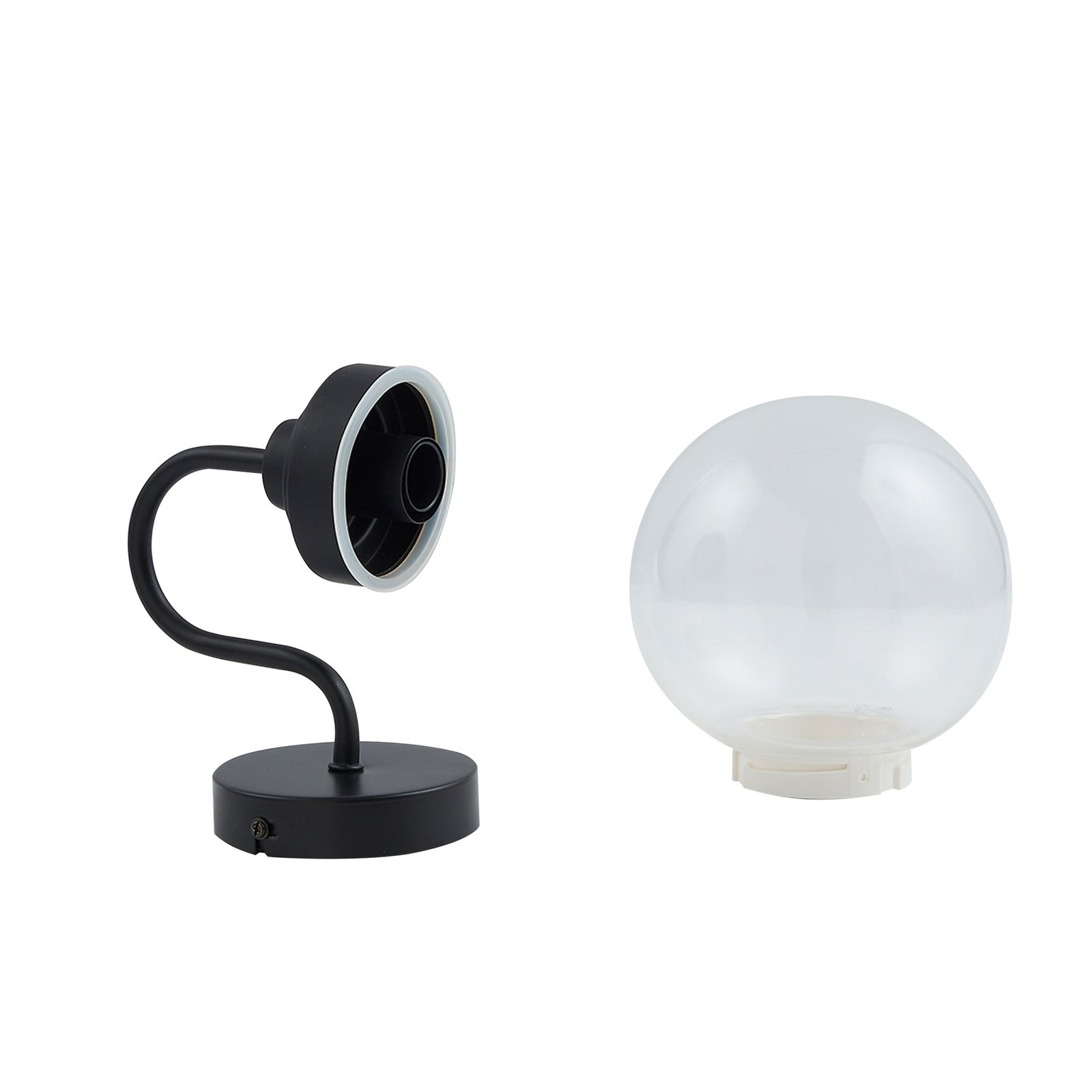 Badolo Lampa Ścienna IP44 Czarny - Lucande