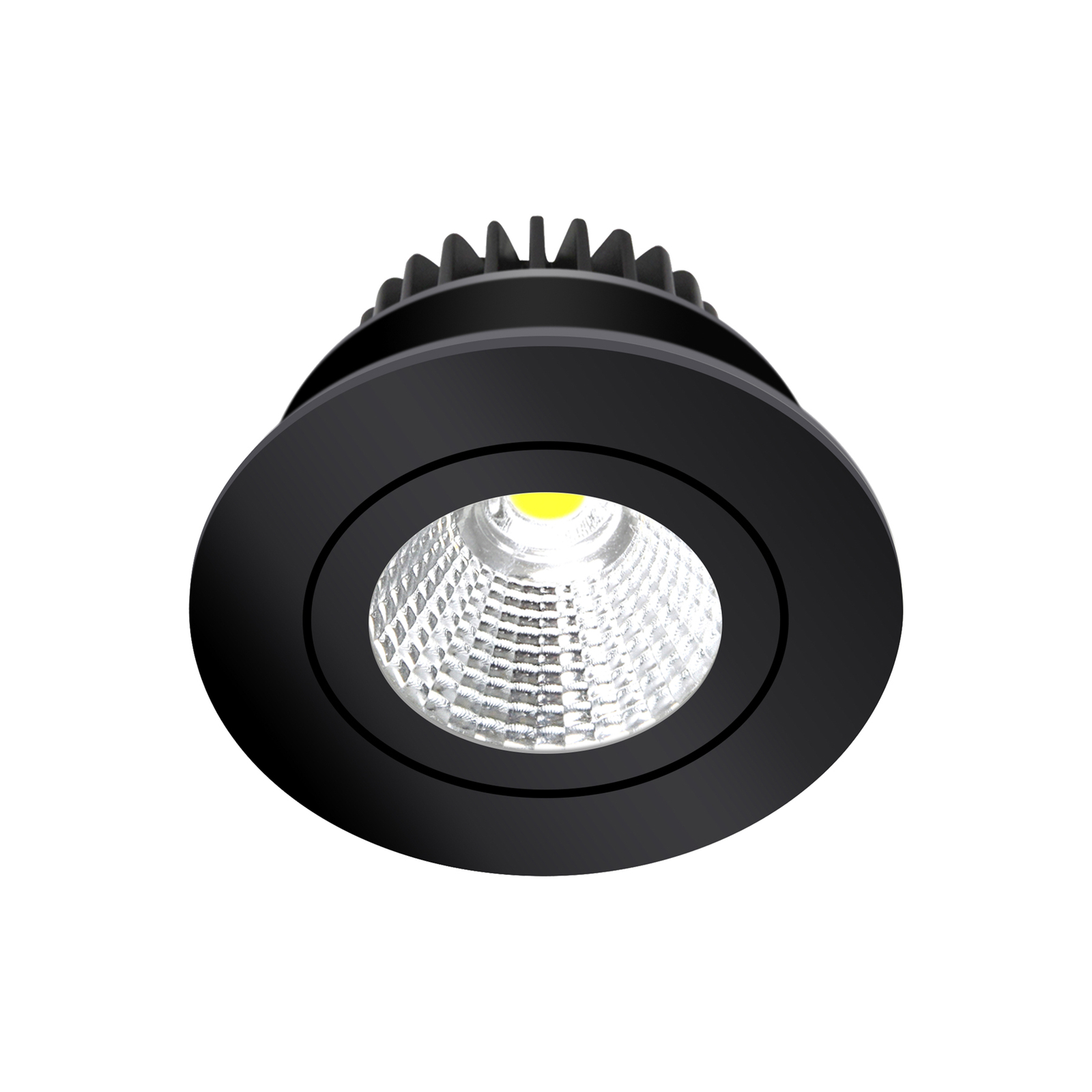 Arcchio LED-es Jyra downlight, fekete, 4,000K