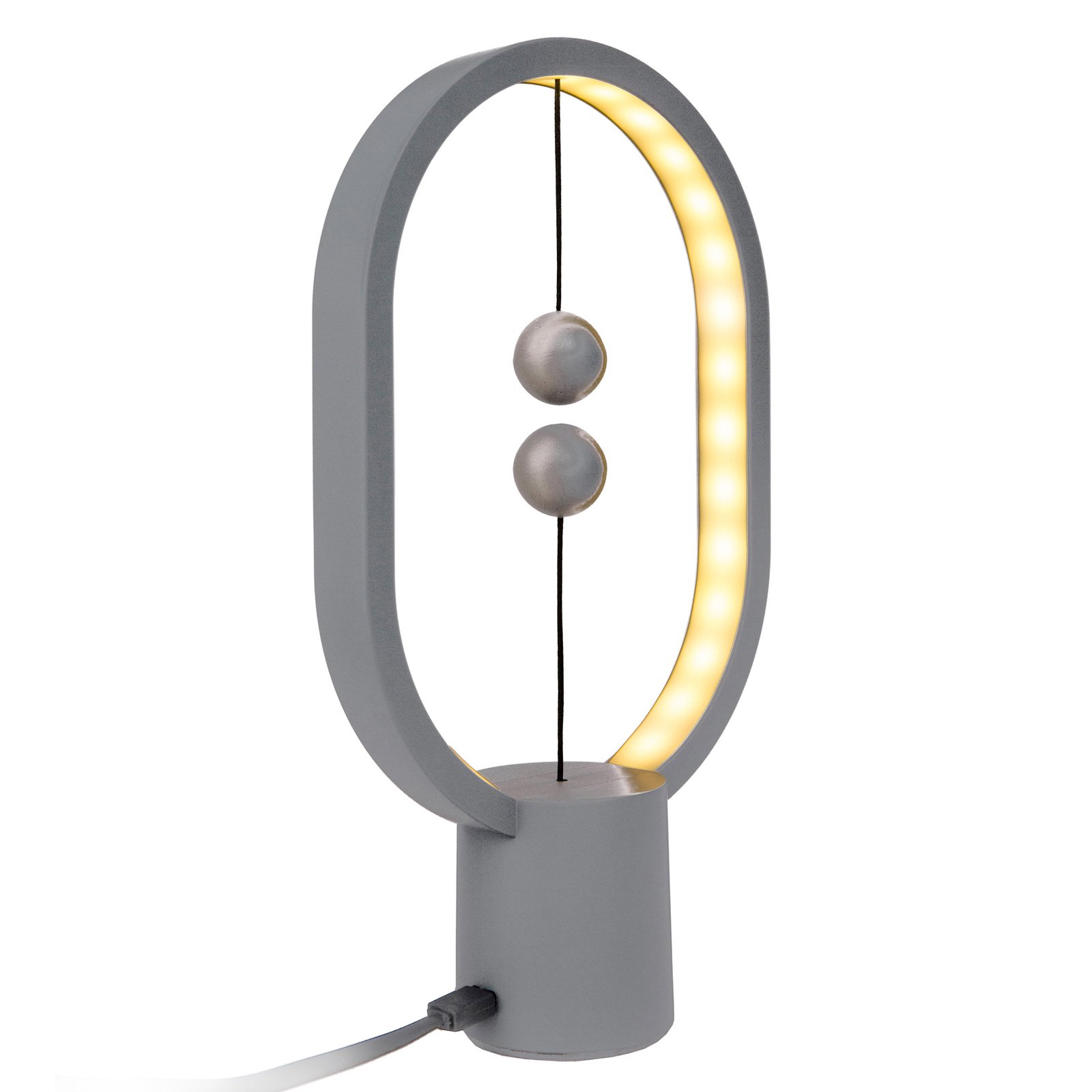 SEGULA Heng Balance Mini LED-bordlampe, lysegrå