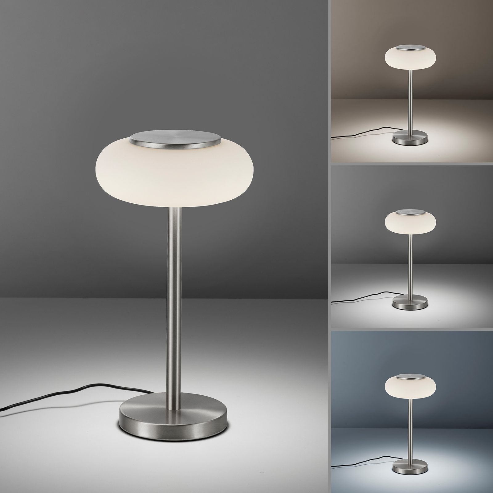 Paul Neuhaus Q-ETIENNE stolová LED lampa, oceľ