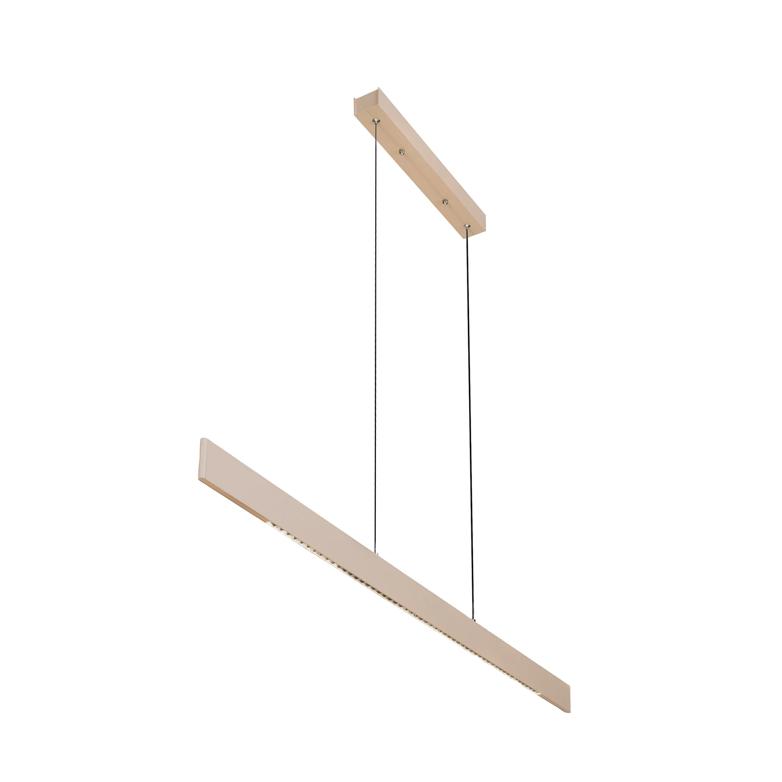 Adina LED pendant light, sand beige, metal, 3,000 K, up/down