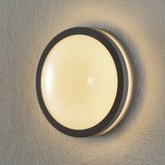 EGLO connect Locana-C LED venkovní nástěnná lampa stříbrná