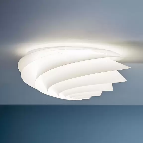 Lampenwelt LE KLINT Swirl Medium - Wandleuchte mit LED, weiß