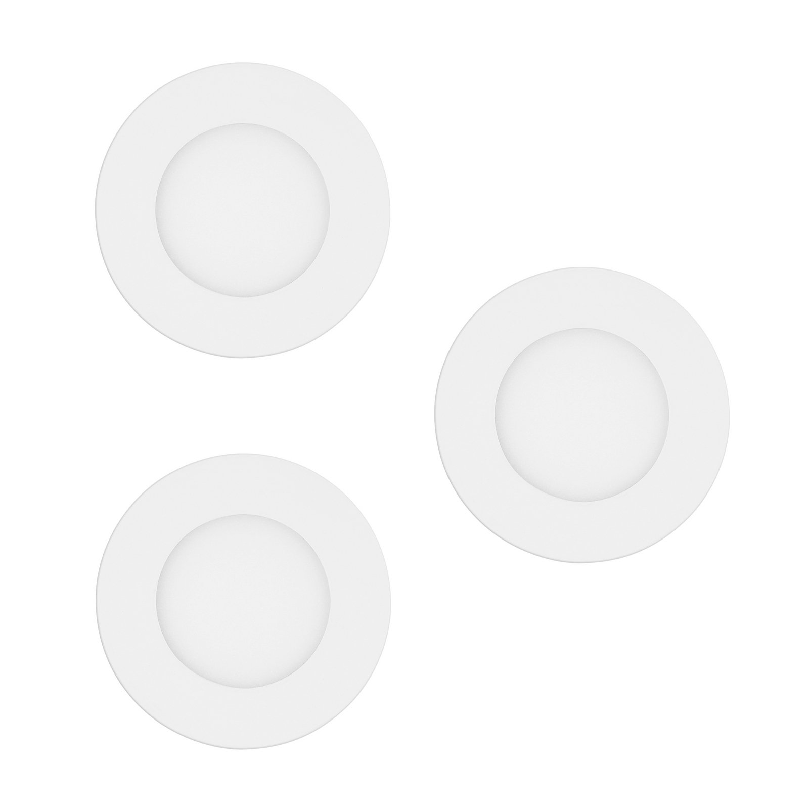 EGLO connect Smart-LED-Einbauleuchte Fueva-Z, weiß, 3er-Set