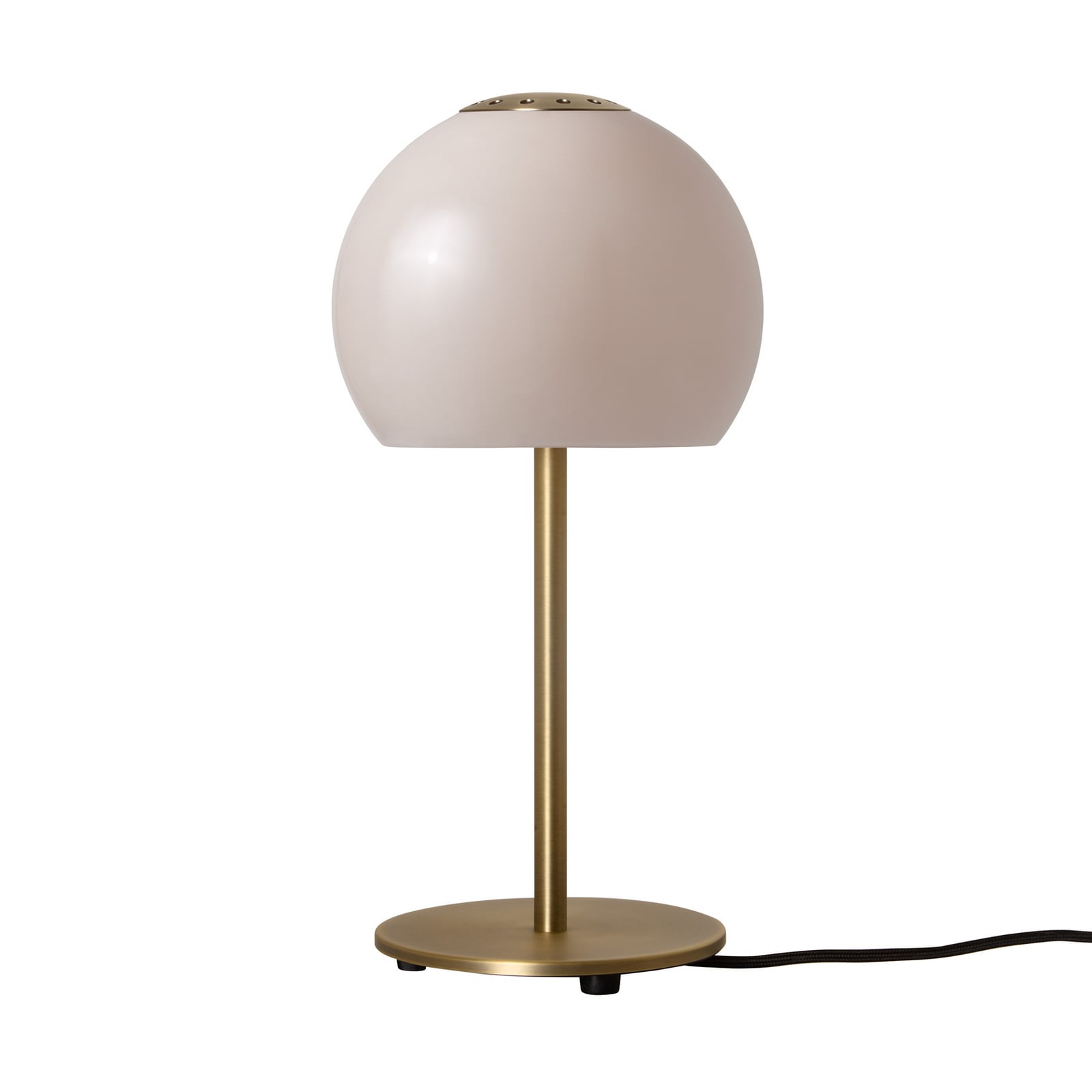 FRANDSEN tafellamp Ball Glass, zandgrijs, glas, 37 cm, E14