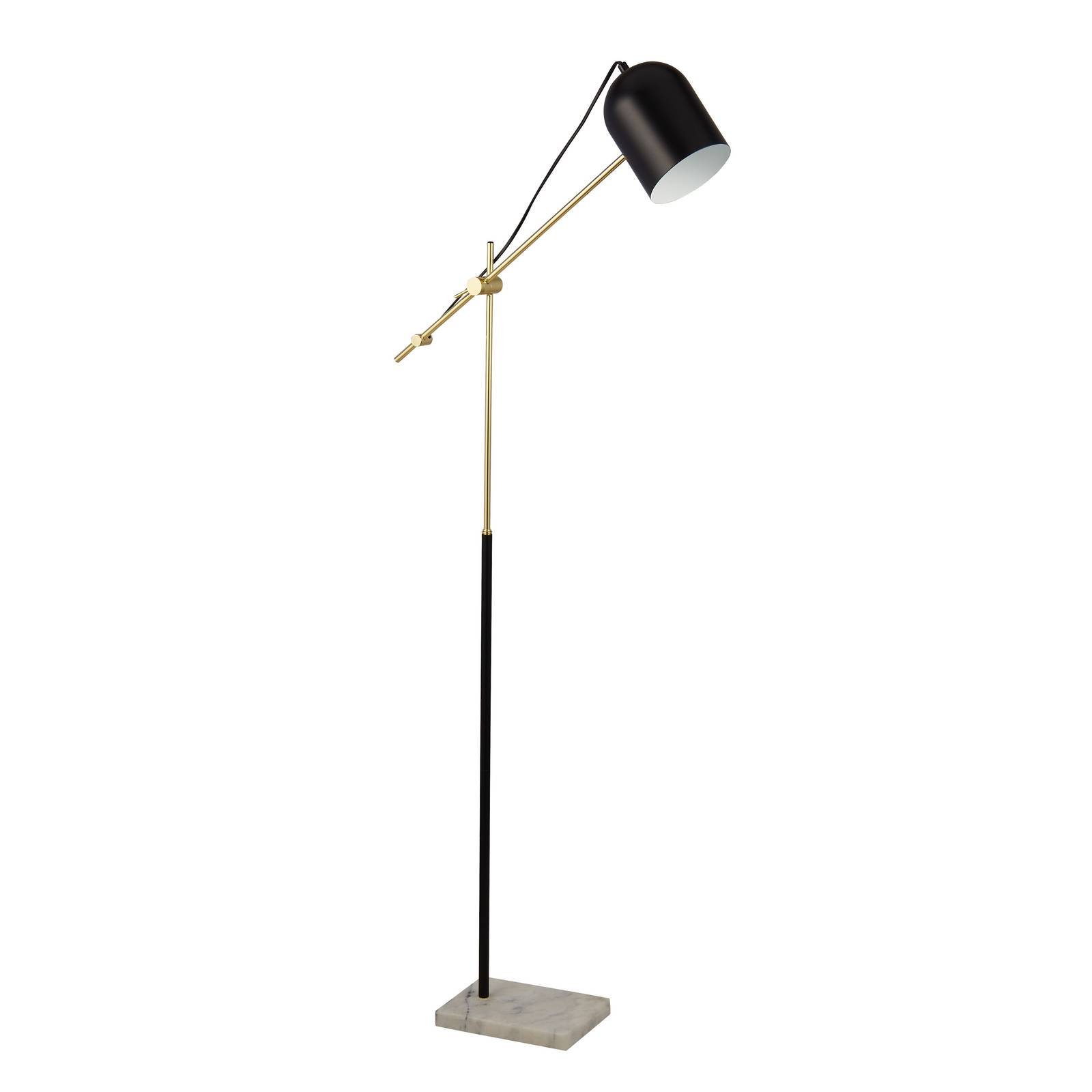 Stehleuchte Zaliha, schwarz/gold, Metall, 120 cm, E27