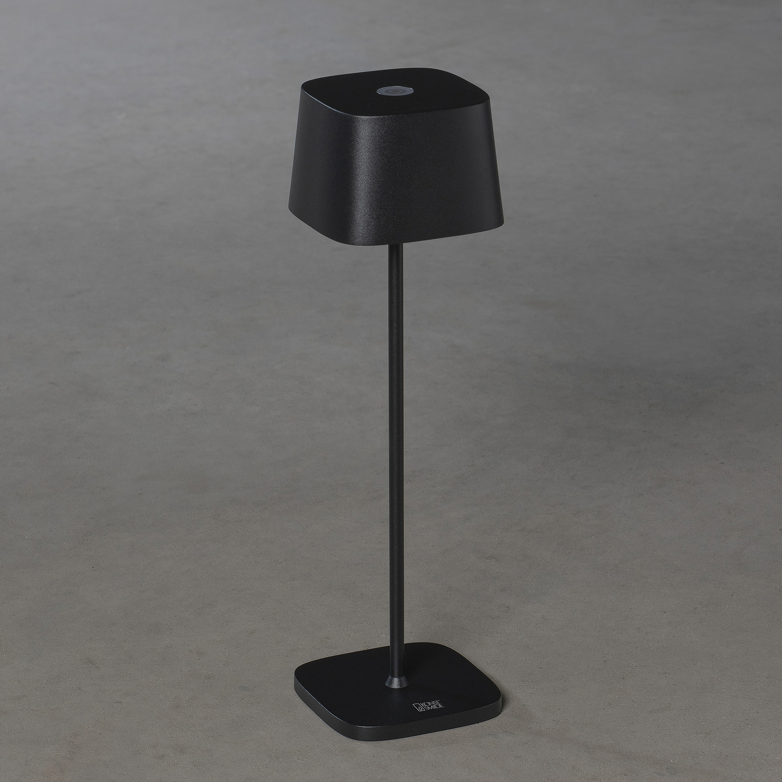 Capri LED table lamp for outdoors, black