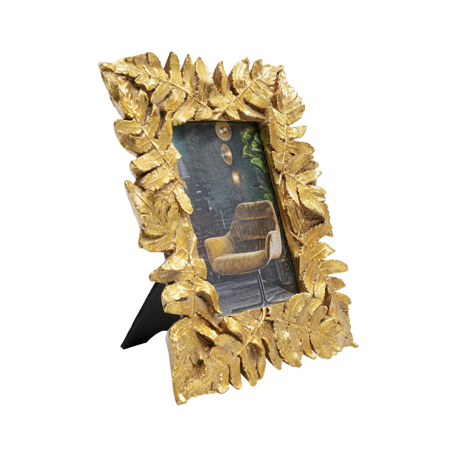 KARE Bilderrahmen Gold Leaves, 10 x 15 cm, goldfarben günstig online kaufen