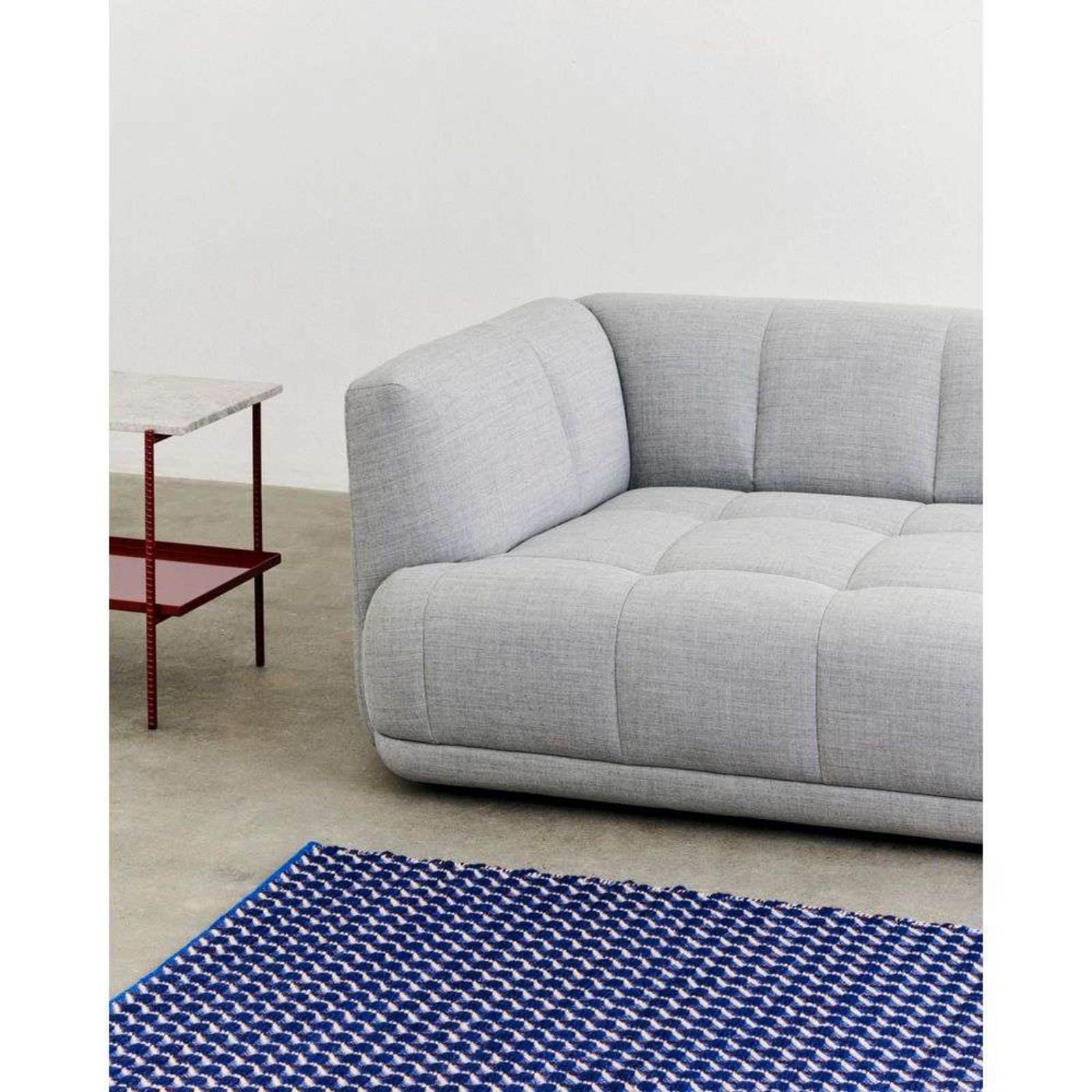 Channel Rug 170x240 Blue/White - HAY