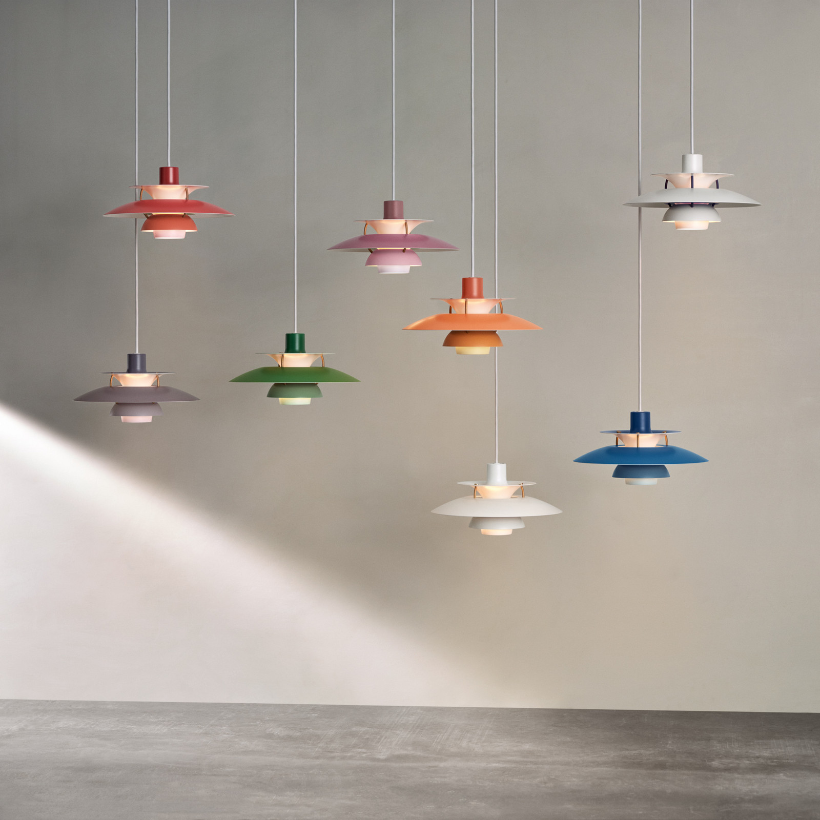 Louis Poulsen PH 5 Mini - lampă susp. portocaliu - Camera de zi / sufragerie - design - Metal