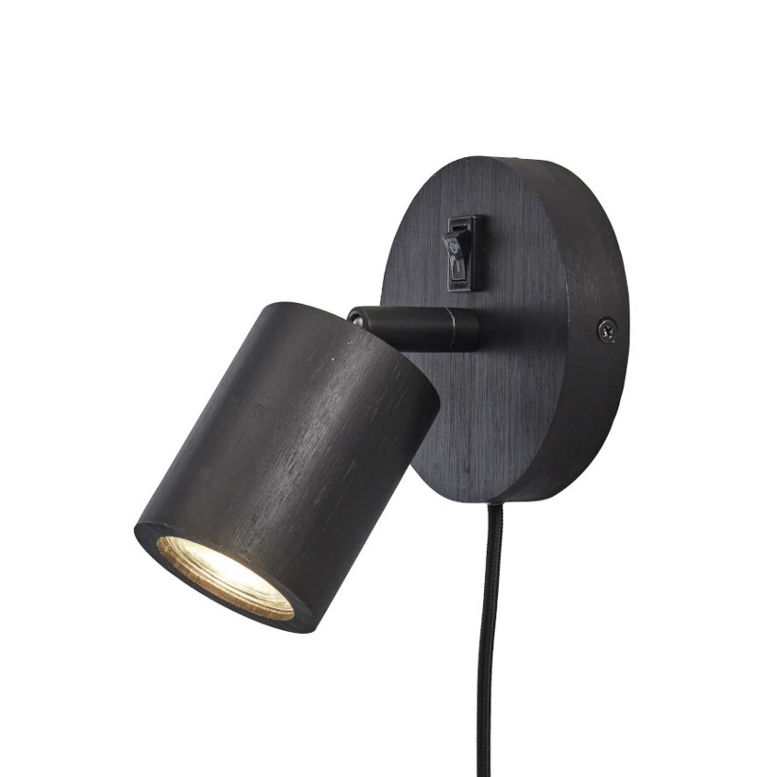 GOOD & MOJO Applique murale Java, à brancher, 1 lampe, noir