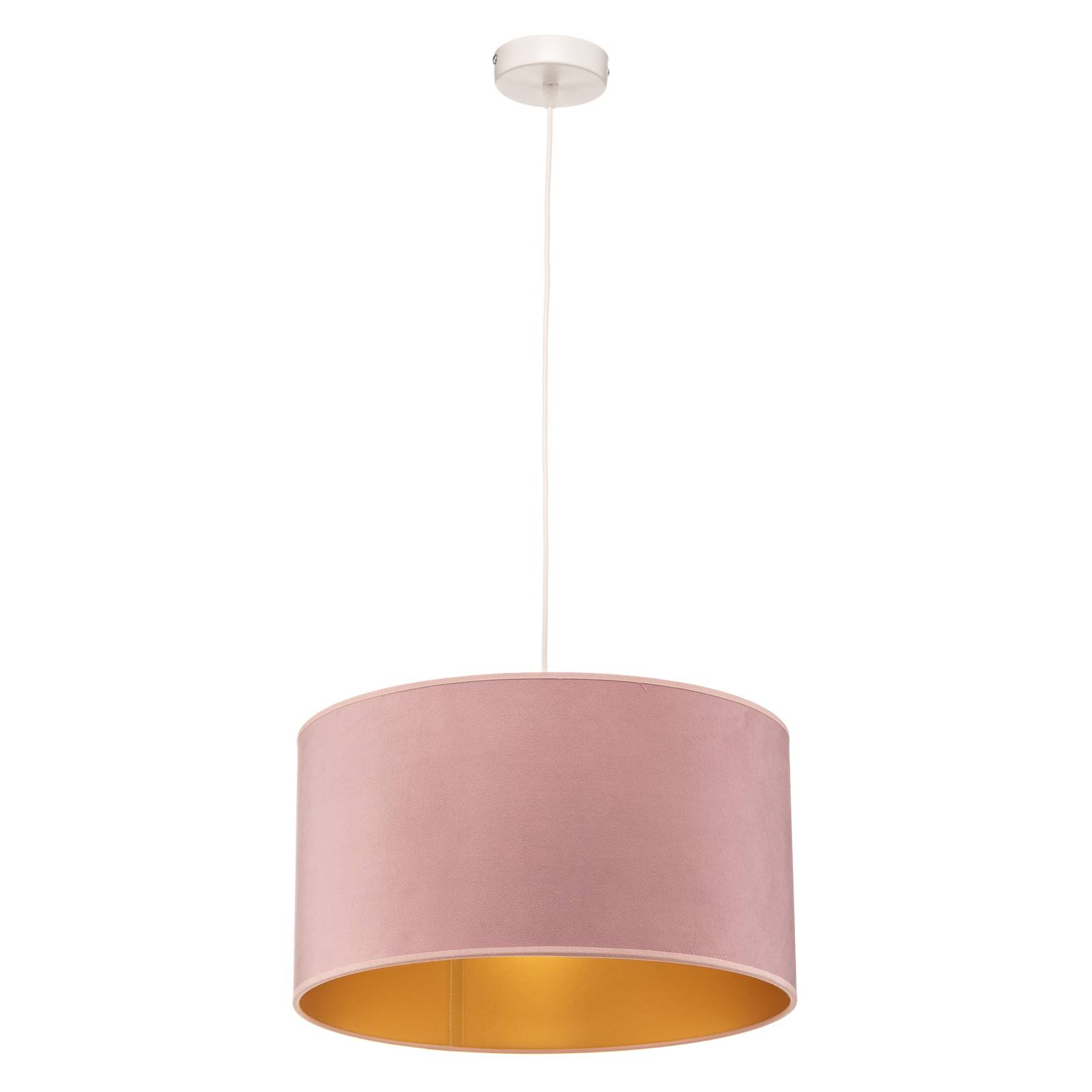 Suspension Golden Roller Ø 40 cm rose clair/dorée