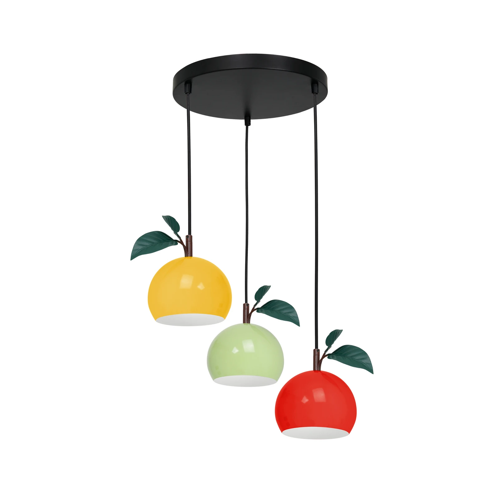 Piekaramā lampa Apple mix, krāsaina, metāla, Ø 42 cm, 3 gaismas, E27