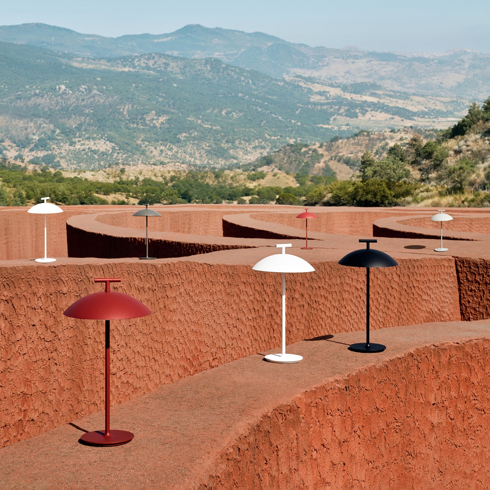 Kartell Mini Geen-A lampă de masă LED mobilă verde - Camera de zi / sufragerie - design - Metal