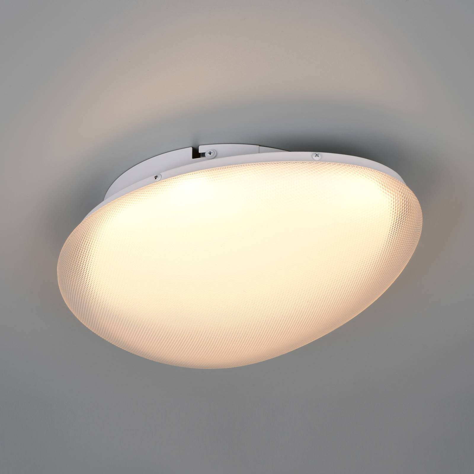 Trio Lighting Ozera LED plafondlamp, lengte 36 cm, wit, kunststof, CCT