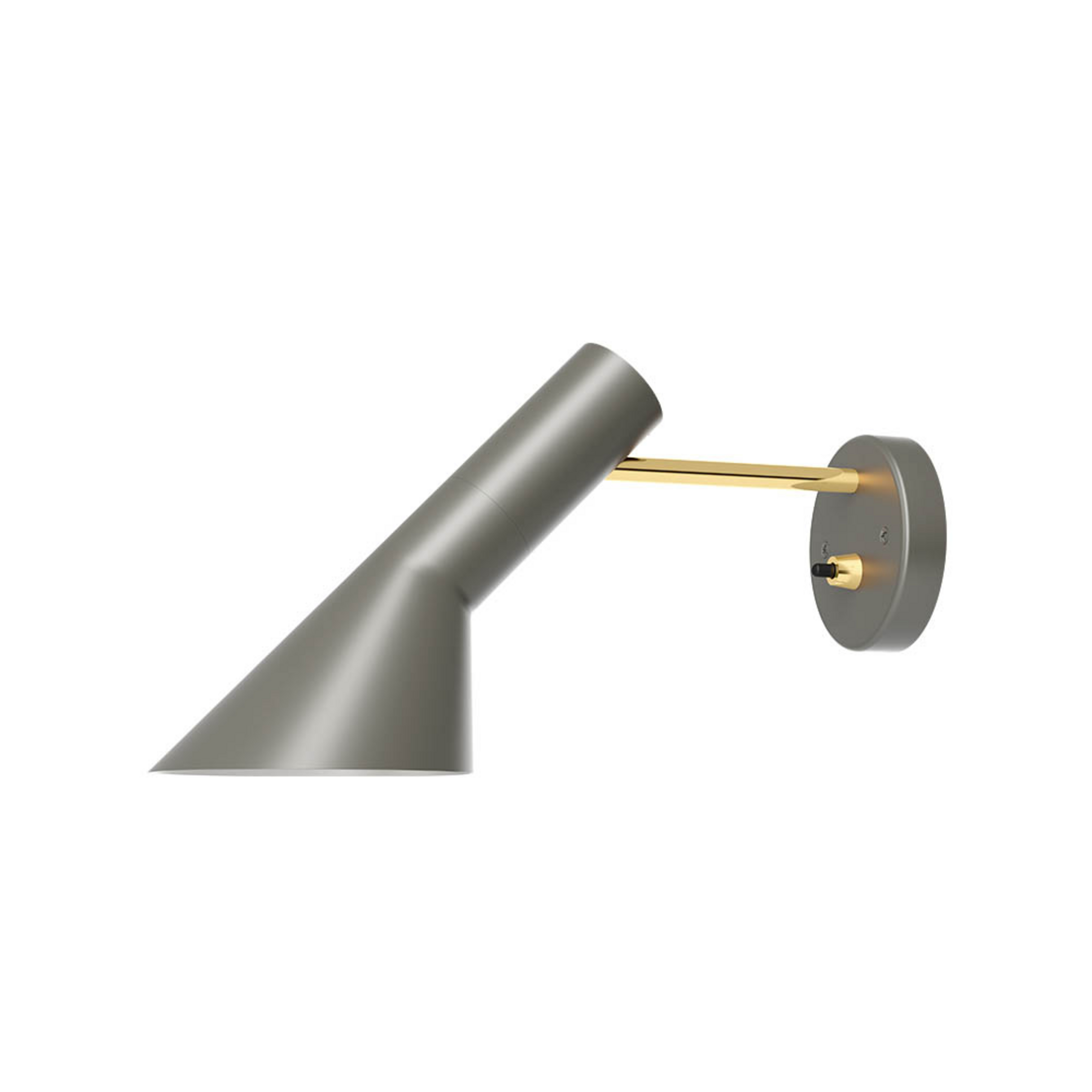 AJ Wandlamp HW w/Switch Brass/Warm Grey - Louis Poulsen