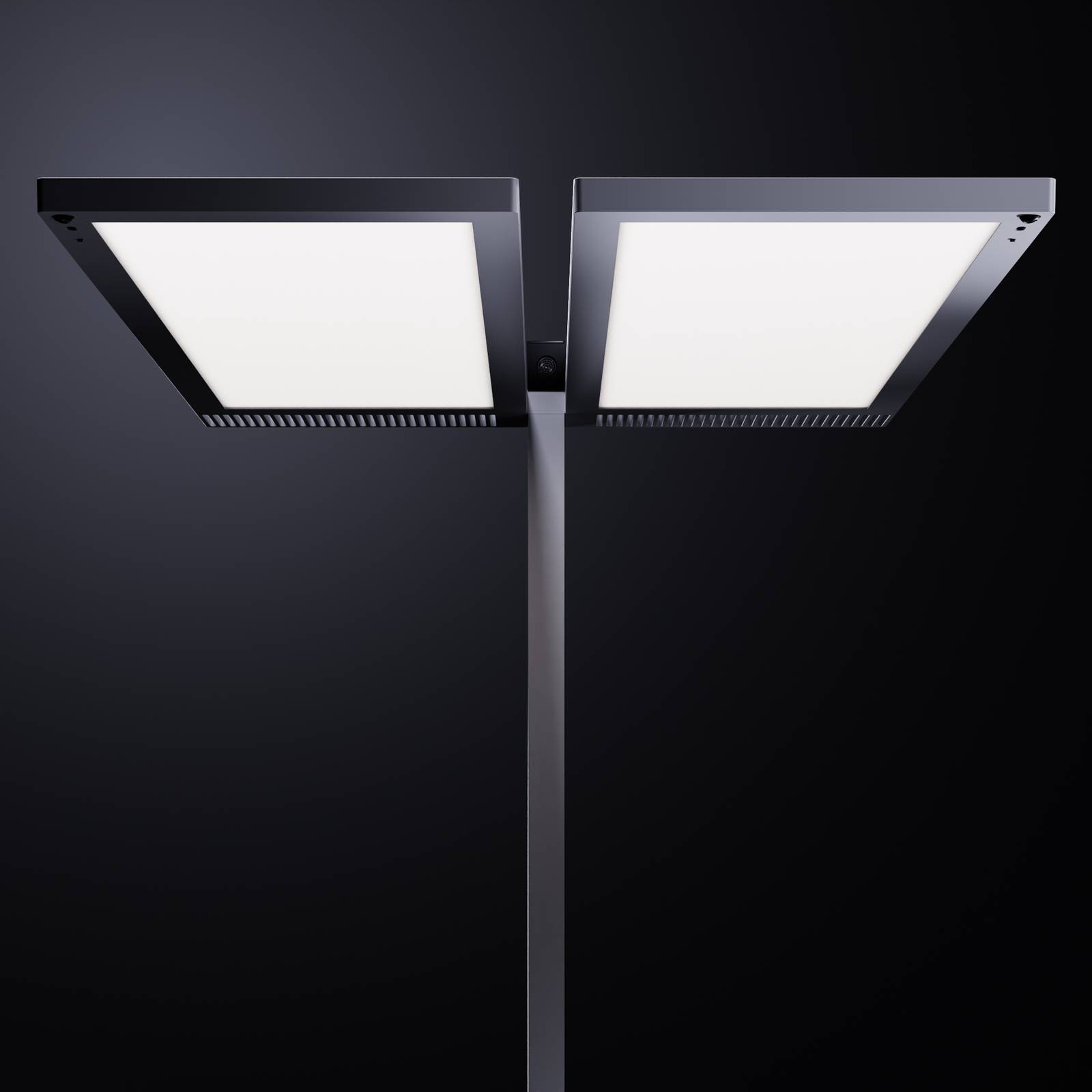 Regent Lighting Lightpad LED x2 centre pied argent
