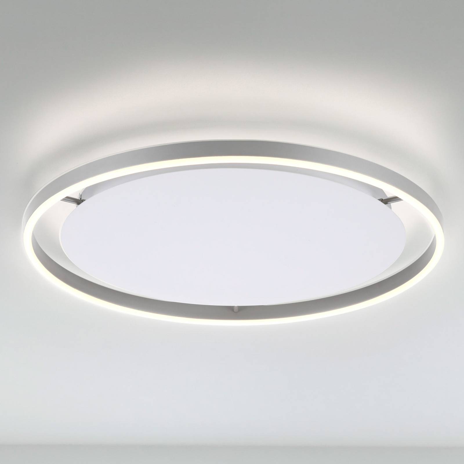 JUST LIGHT. LED stropní svítidlo Ritus, Ø 58,5 cm, hliník