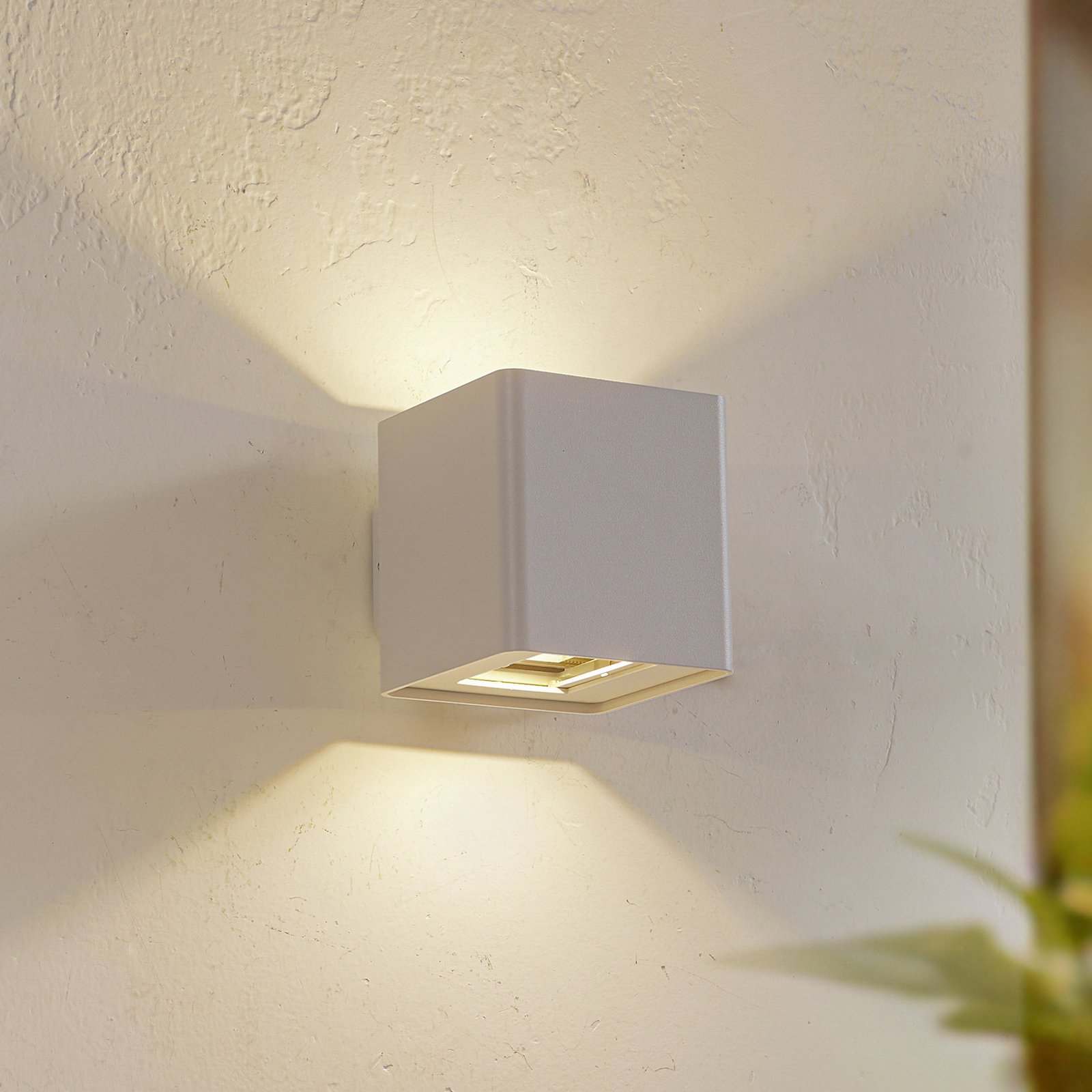 Aaron LED All'aperto Applique da Parete Bianco - Lucande