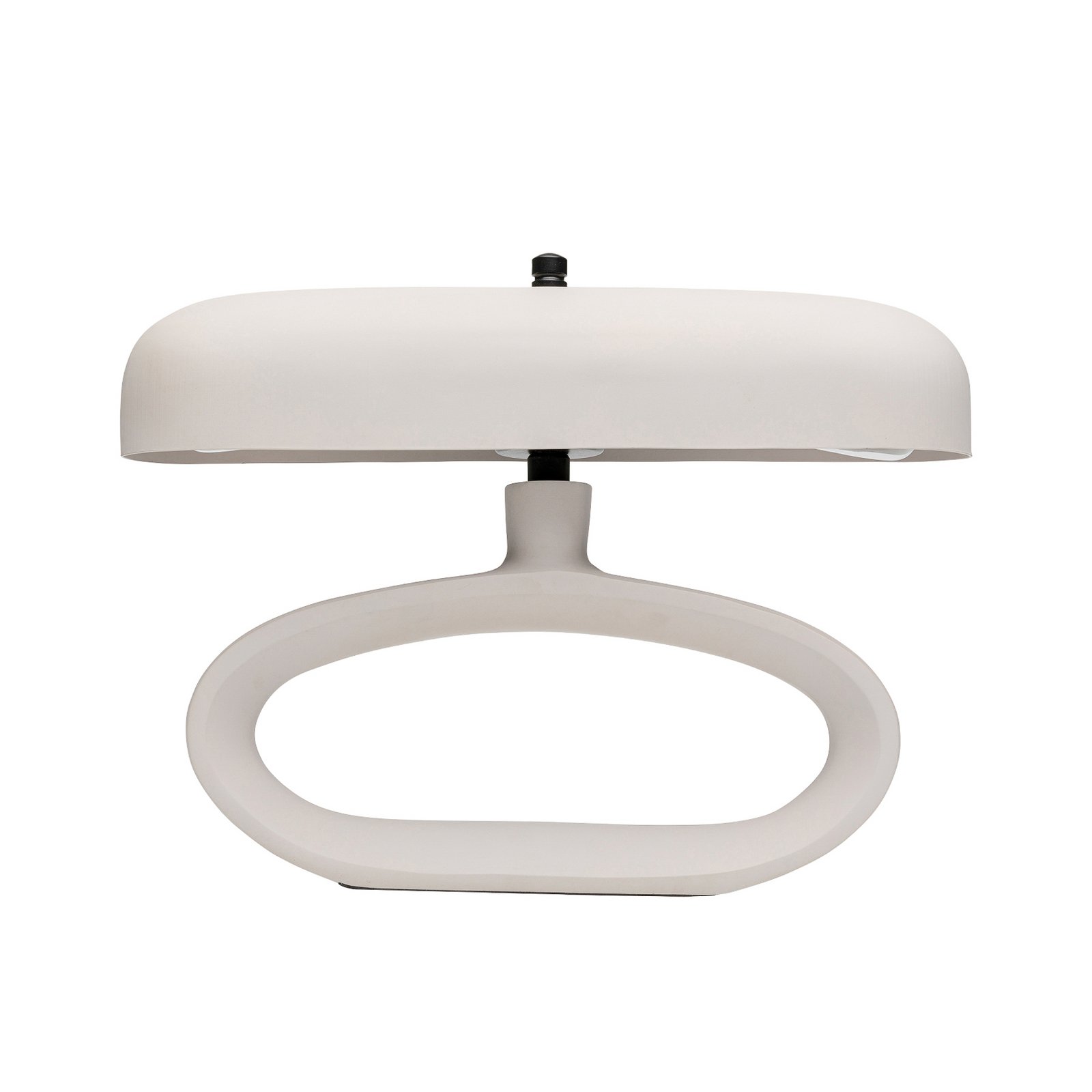 Kare namizna svetilka Suki, bež, kovina, 26 cm, E14