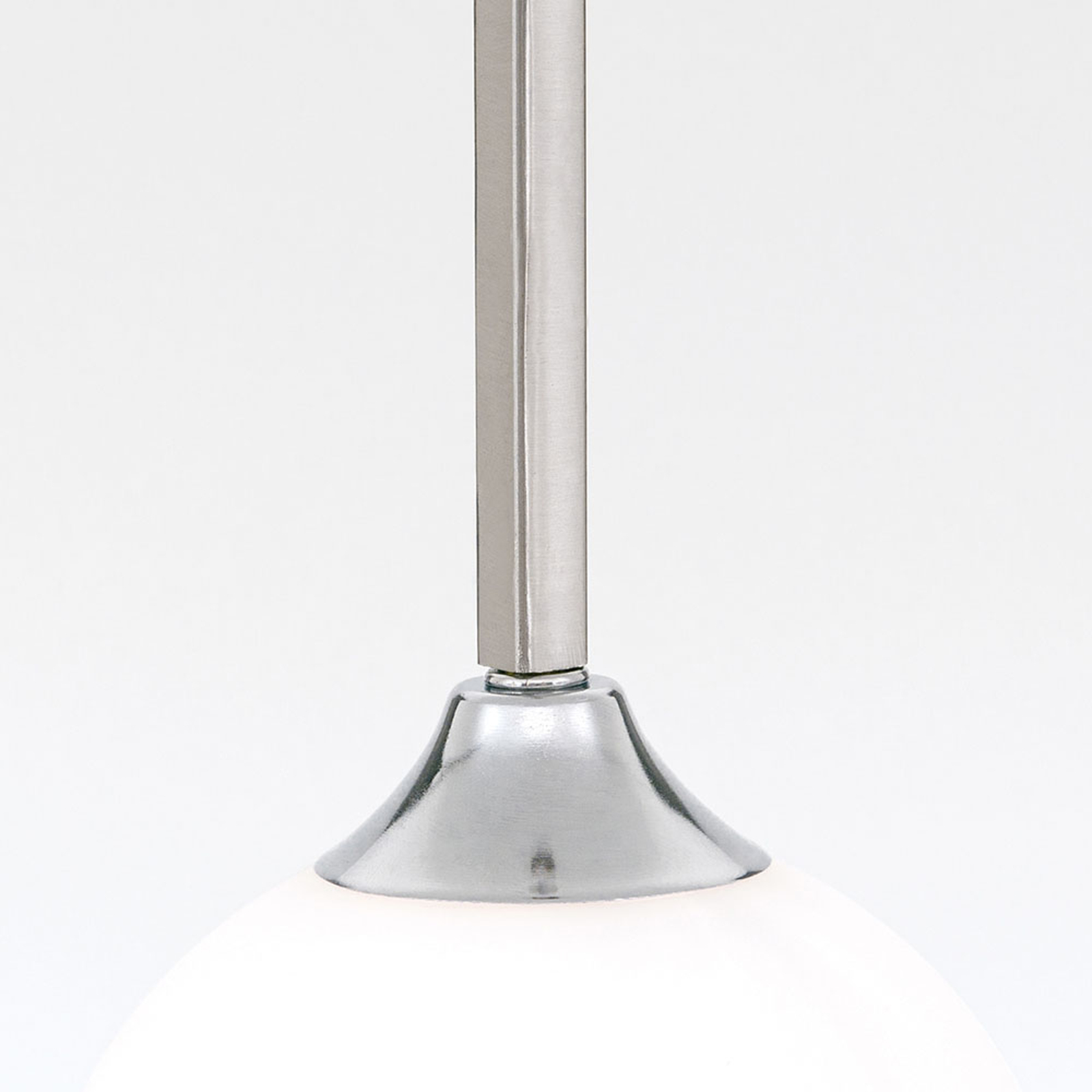 Lámpara colgante Snowwhite, 1 luz, níquel