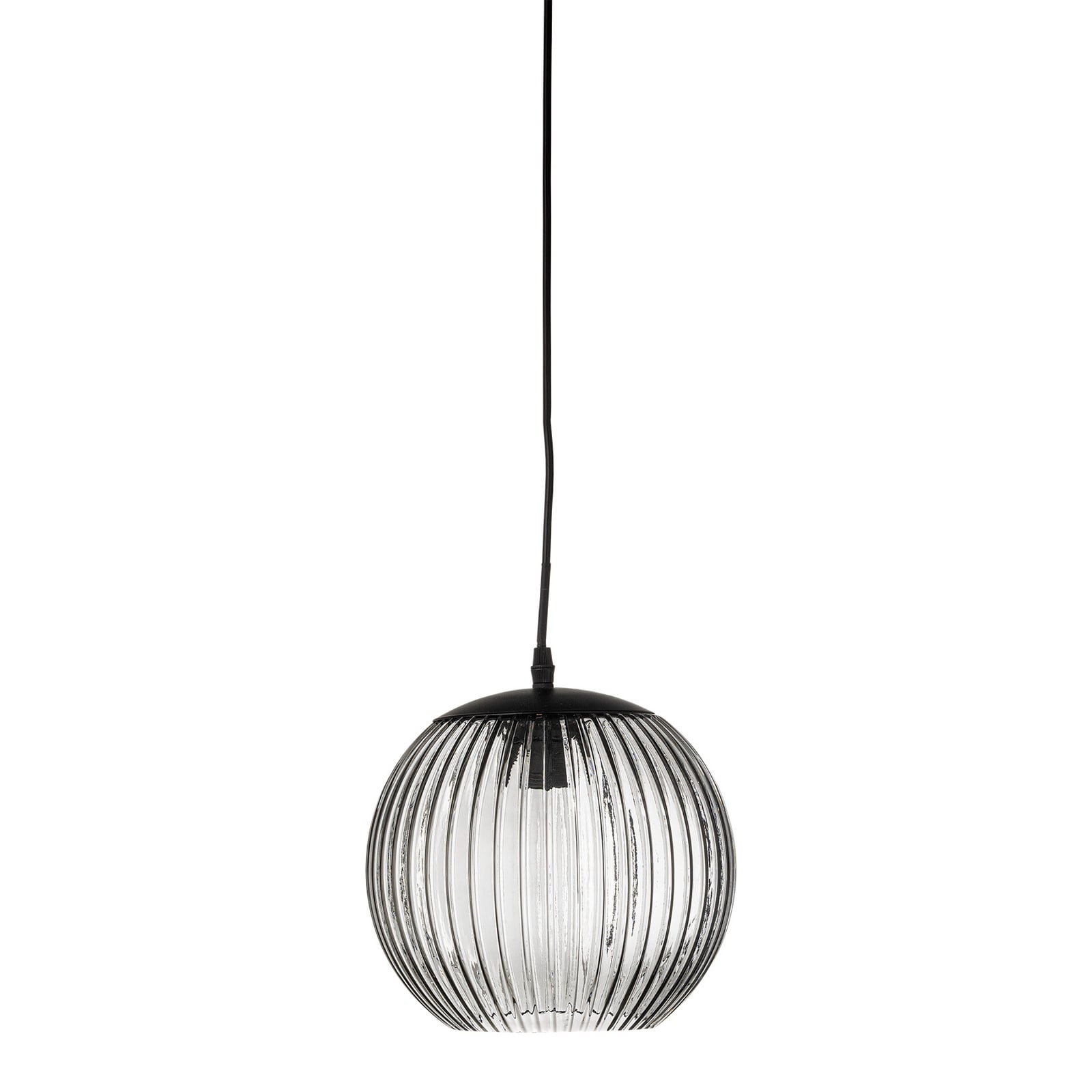 Lampada a sospensione Sybia, grigia, vetro, Ø 23 cm - Bloomingville