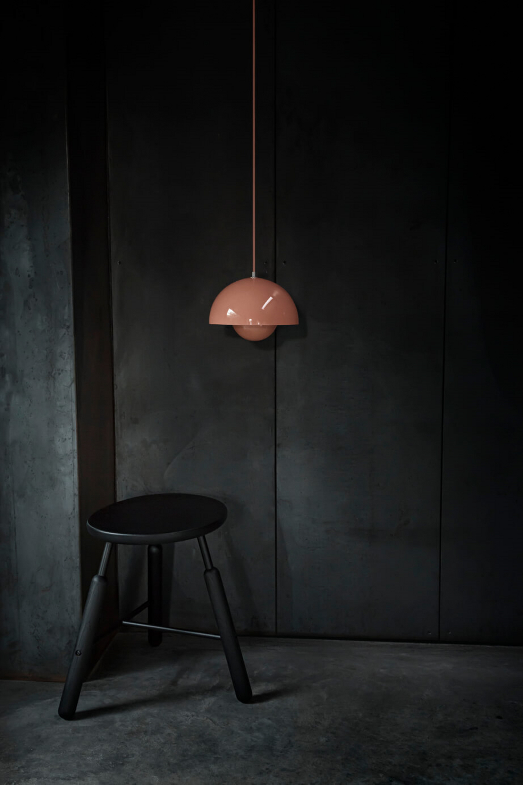 Flowerpot VP1 Candeeiro Suspenso Matte Black - &Tradition