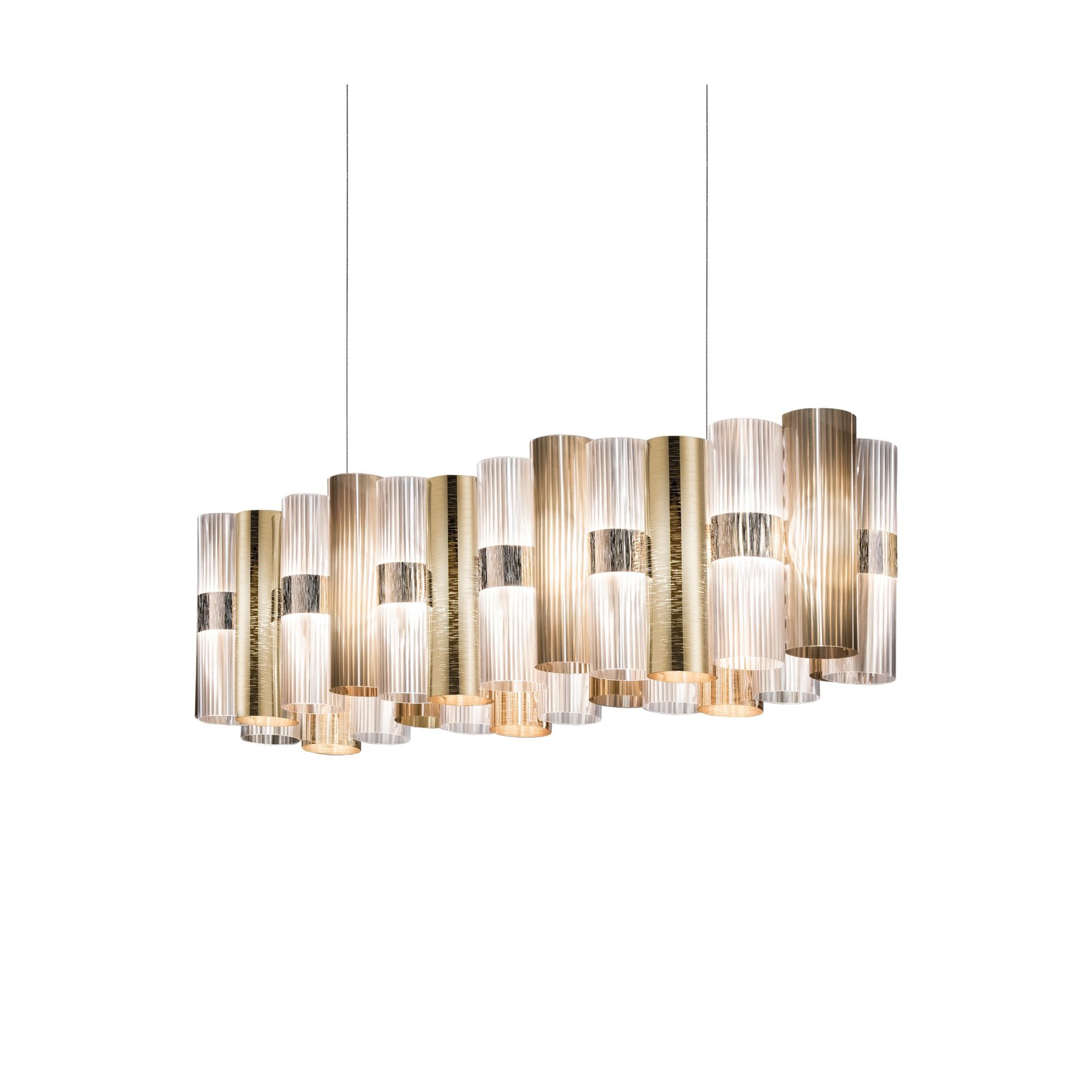 LED lógó lámpa La Lollo, arany színű, 100 cm - Slamp LED lógó lámpa La Lollo, arany színű, 100 cm - Slamp