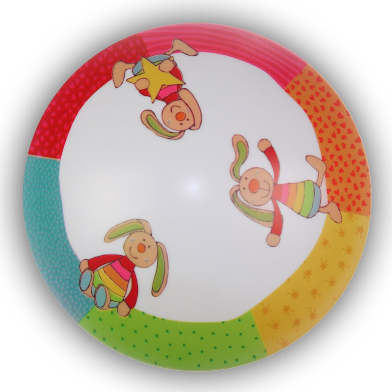 Rainbow Rabbit - runde Kinderzimmer-Deckenlampe