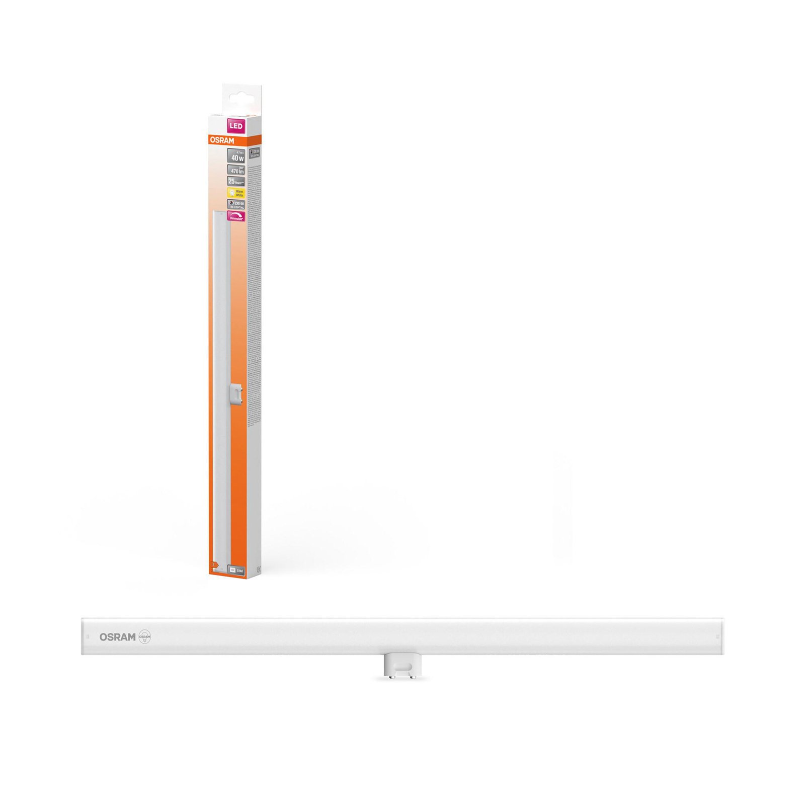 OSRAM LED buislamp S14d 4,7W buislamp 2.700K 50cm mat dimbaar