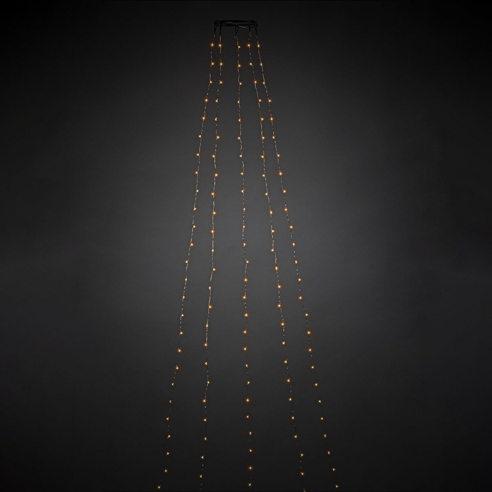 Konstsmide Christmas Kaput za drvce s predmontiranim LED kapicama, 180 žarulja. - srebro - Plastika