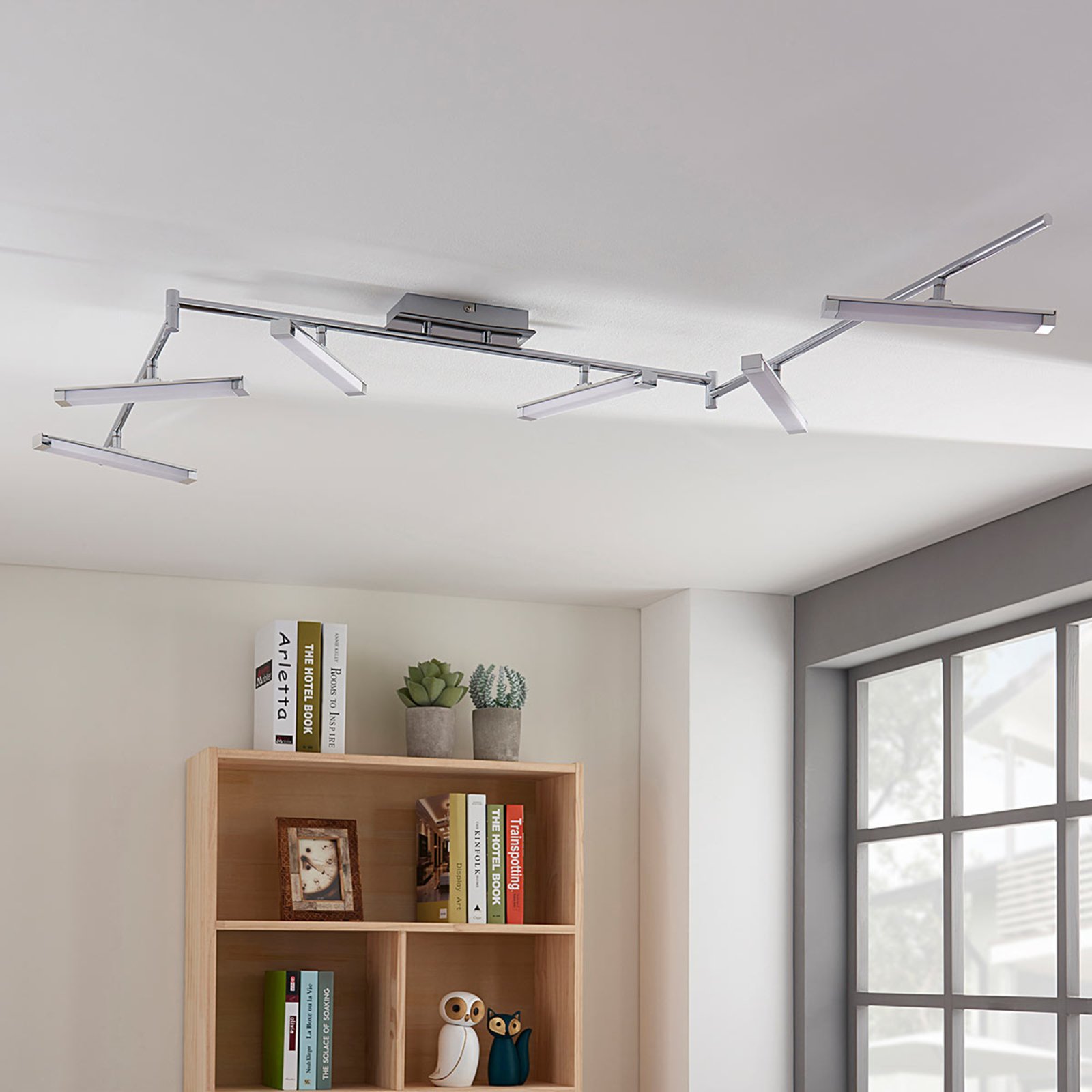 Pilou Ceiling Lamp White/Chrome - Lindby