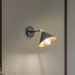 Berceste 185-A wall light black/gold