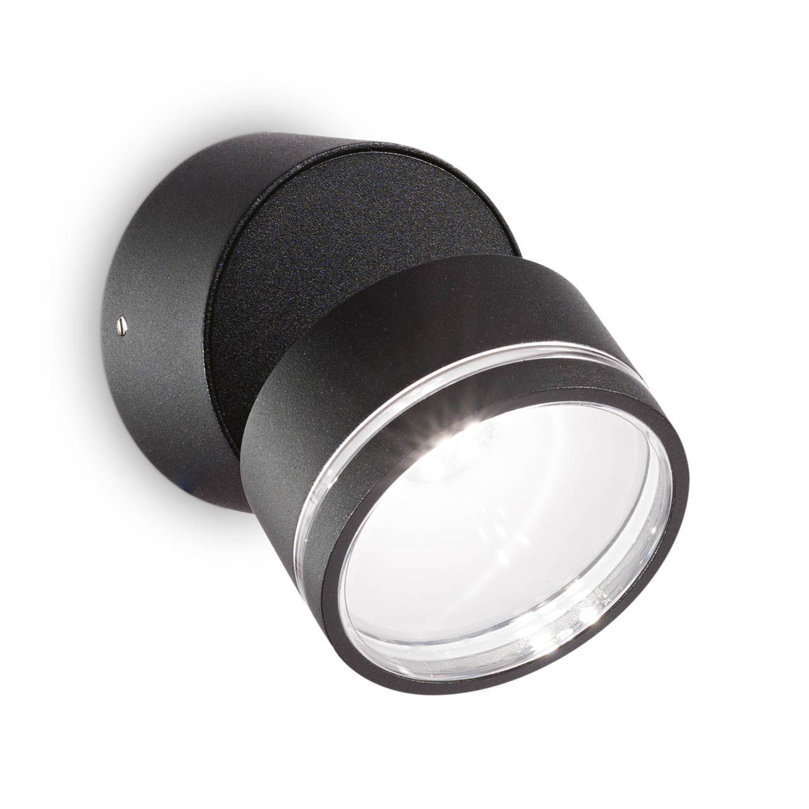 Ideal Lux Omega Round kinkiet LED 4 000 K czarny